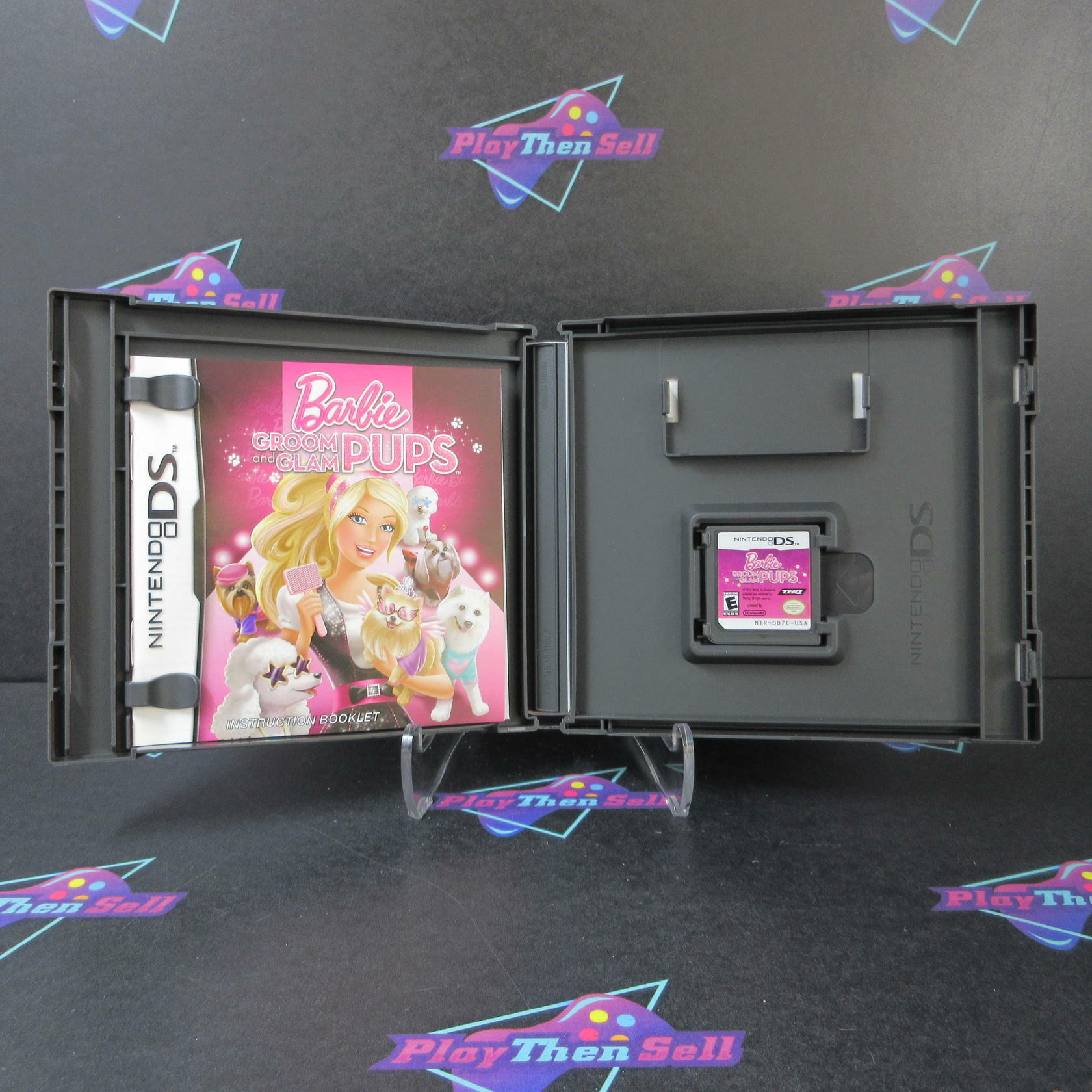 Barbie Groom And Glam Pup Nintendo DS + Sleeve - Like New