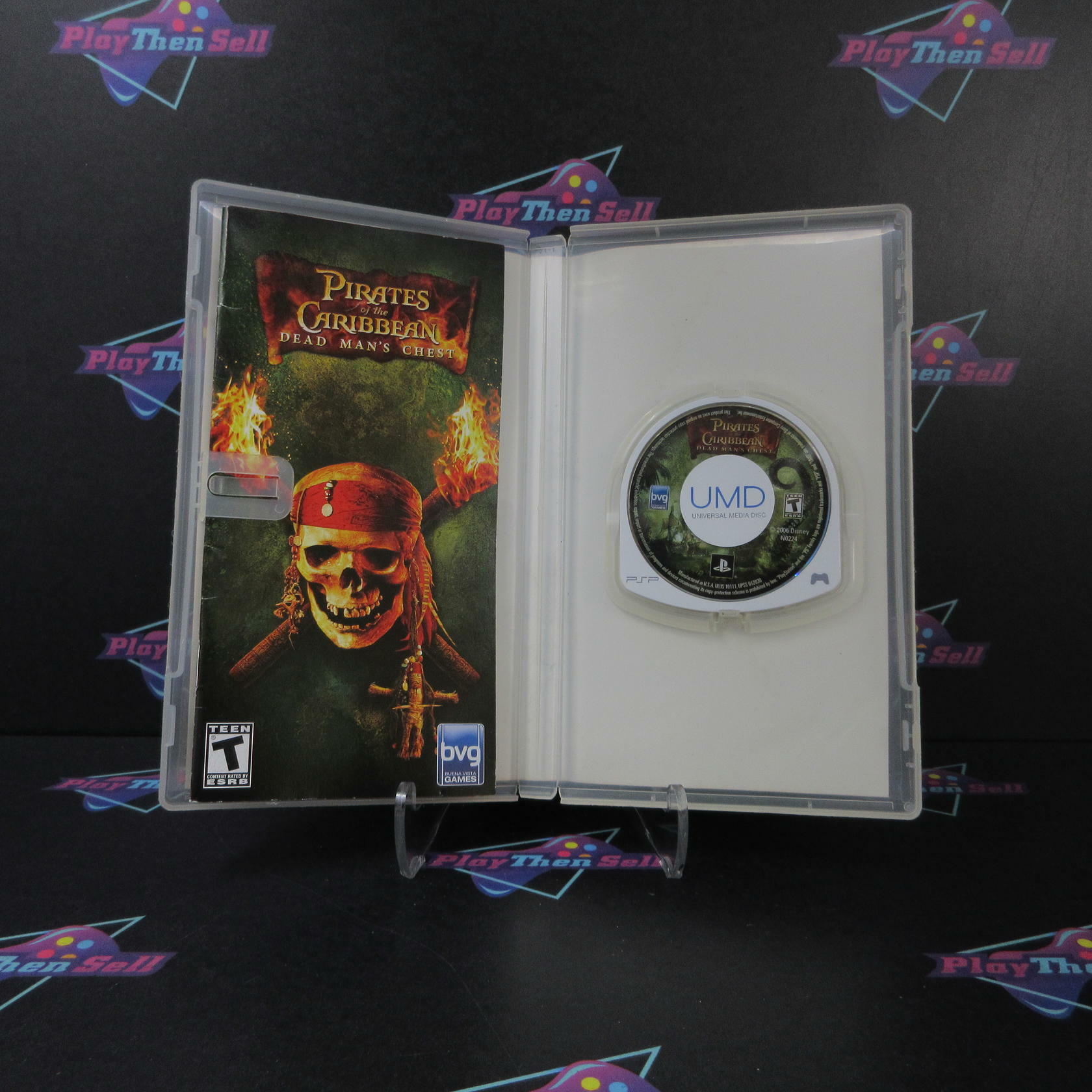 Pirates of the Caribbean Dead Man's Chest + Reg Card Sony PSP AD Complete CIB - Very Good