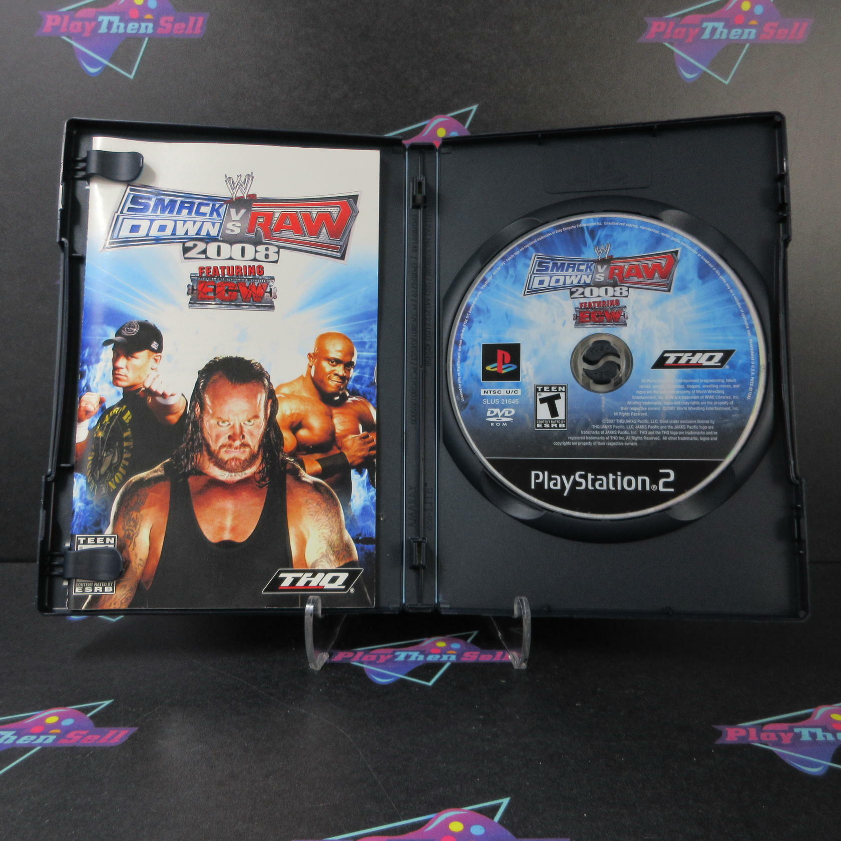 WWE SmackDown vs. Raw 2008 PS2 PlayStation 2 Complete - Very Good