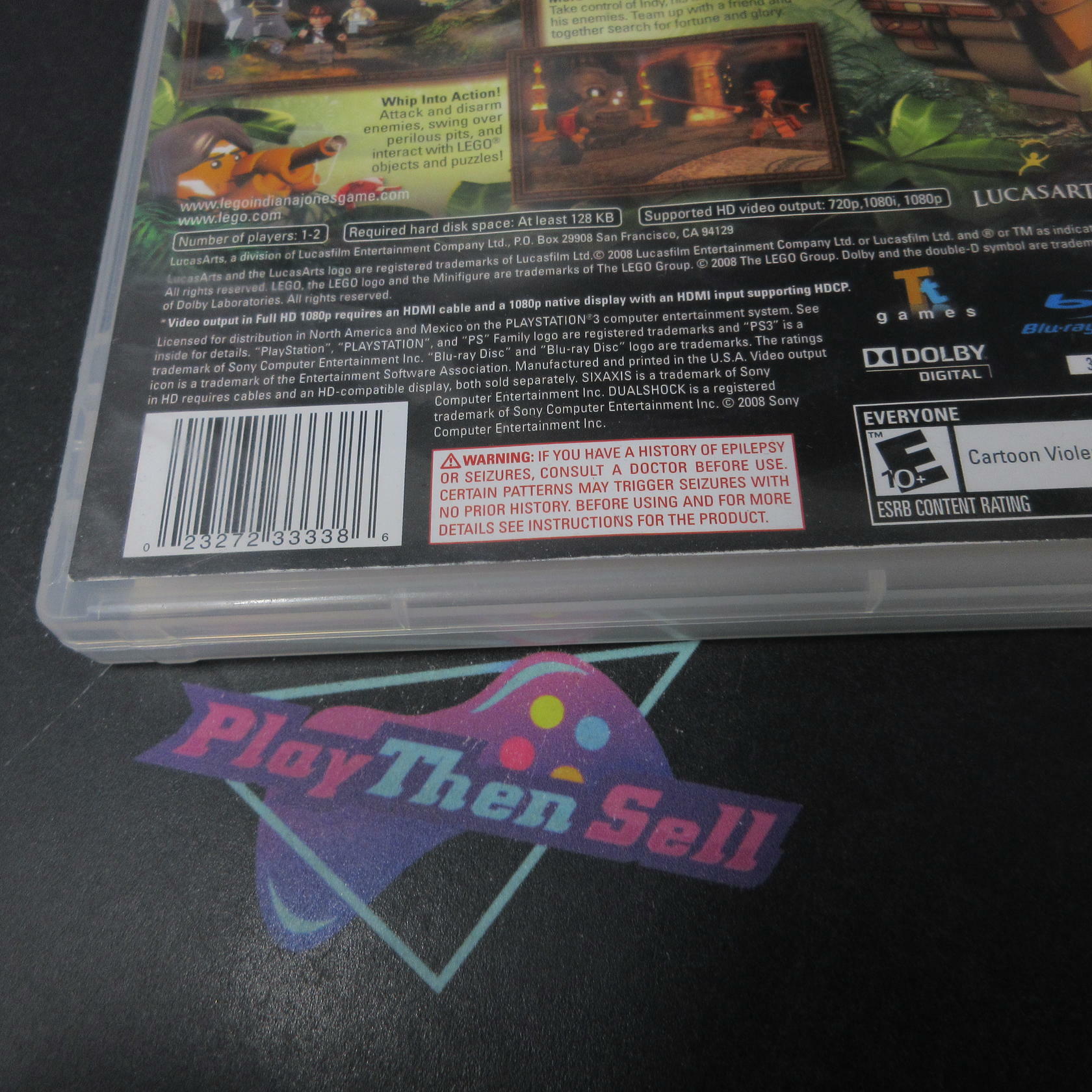 Lego Indiana Jones The Original Adventures PS3 AD/NM - Very Good