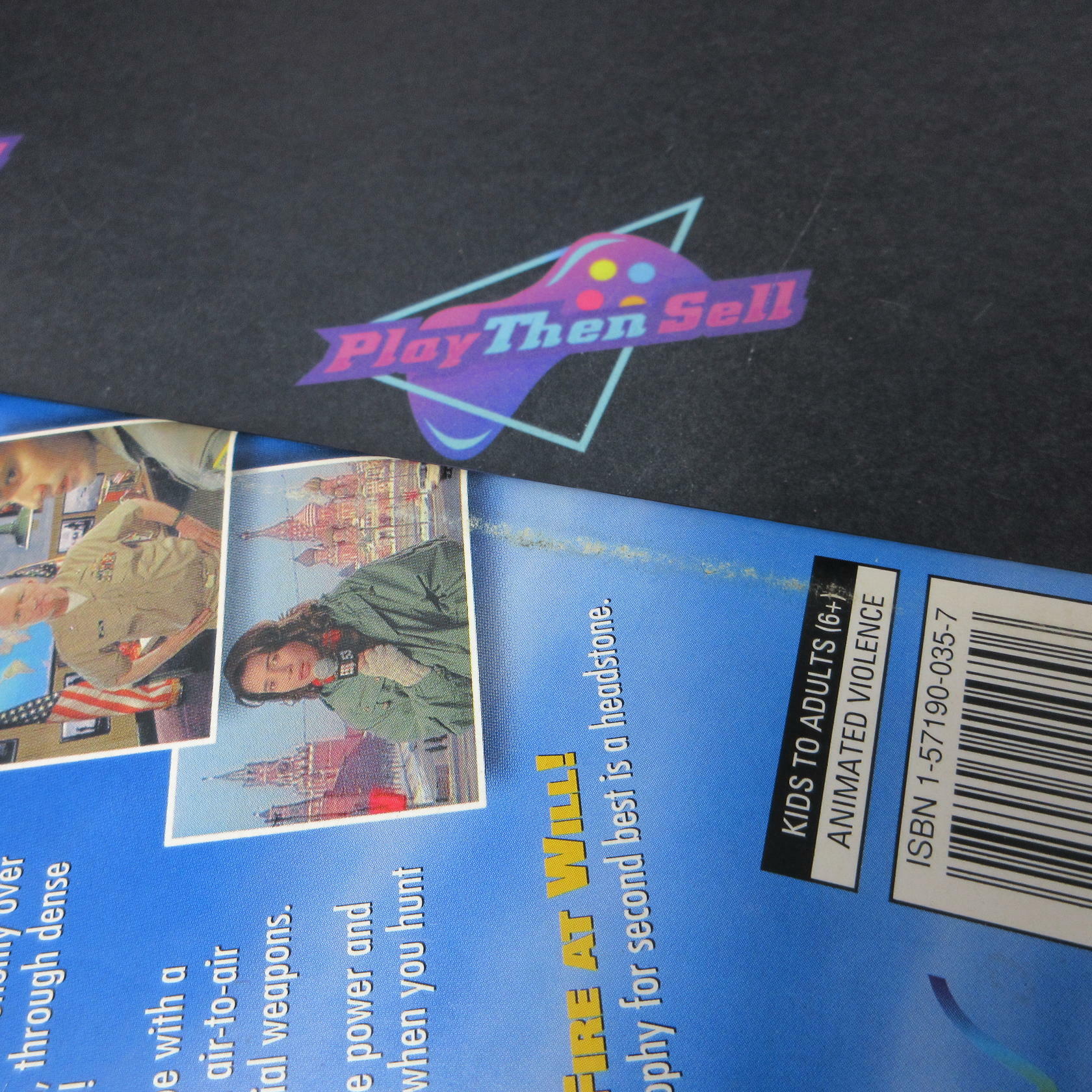 Top Gun Fire At Will Long Box PS1 Playstation 1 AD/NM - Very Good