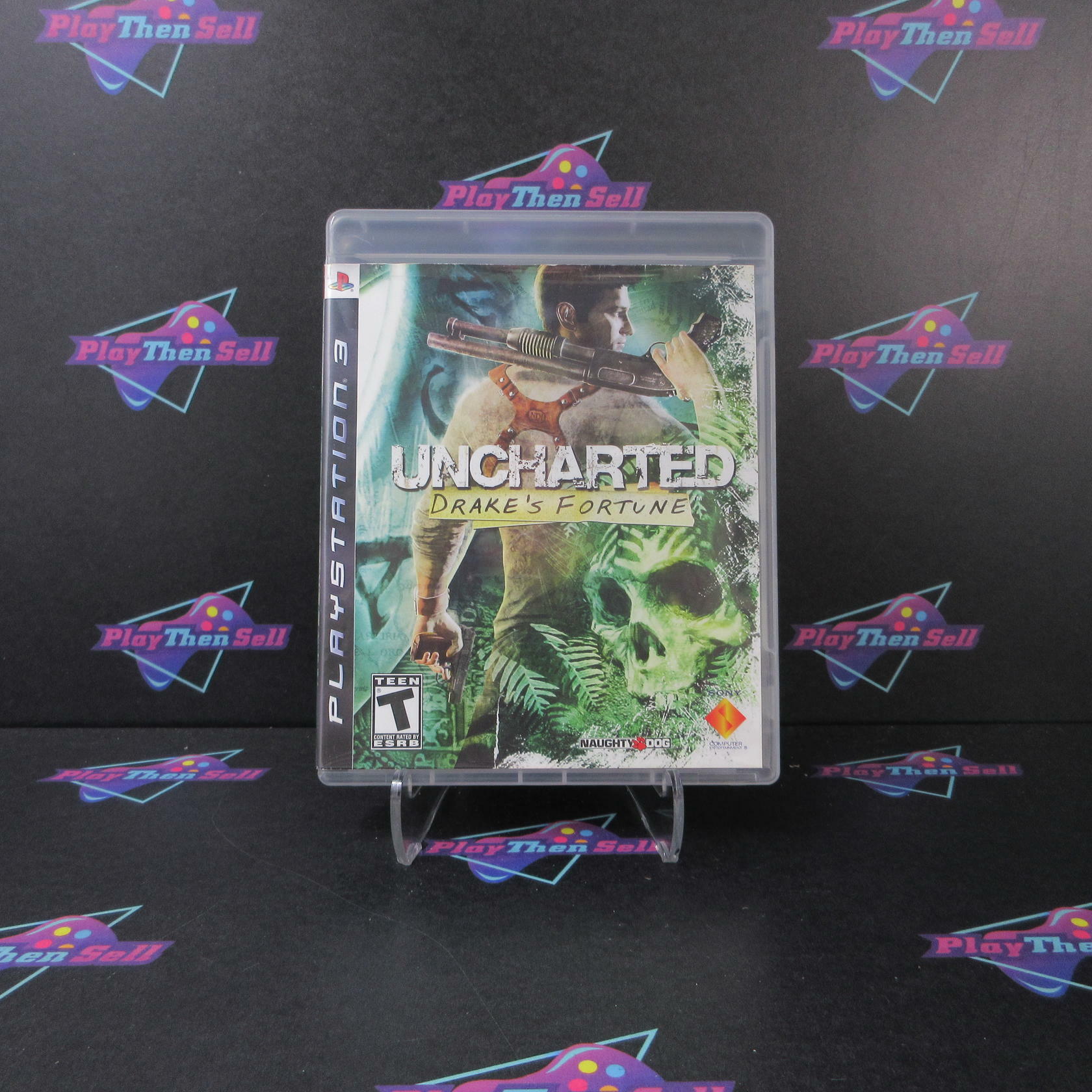 Uncharted Drake's Fortune + Reg Card PS3 PlayStation 3 AD/MD Complete CIB - Very Good