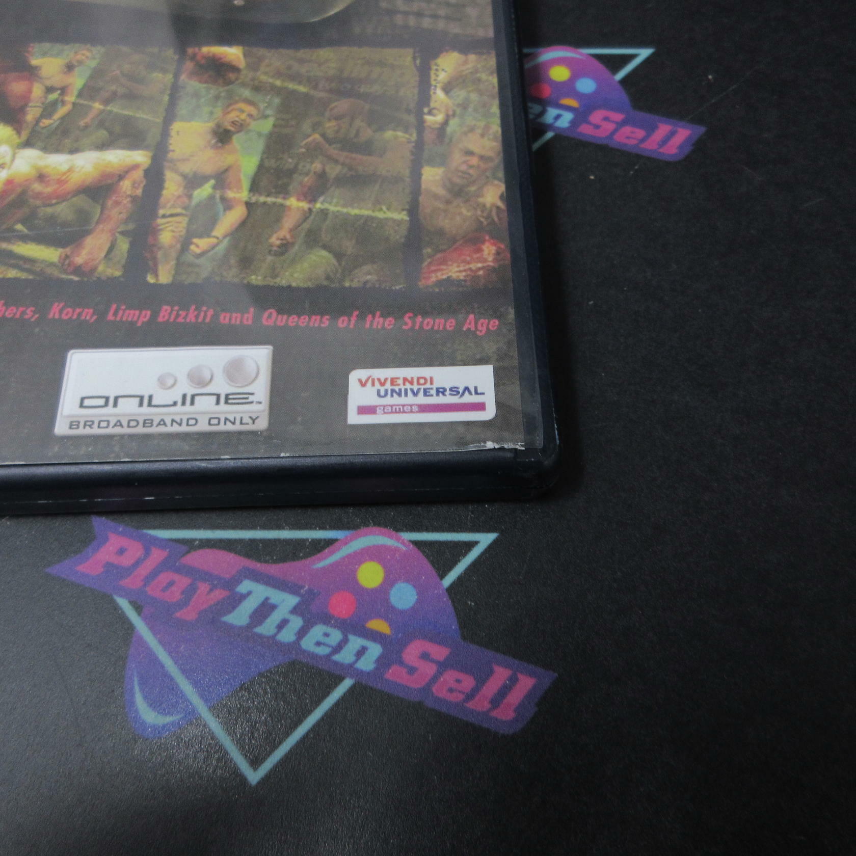 Fight Club Rental Art PS2 PlayStation 2 AD/NM - Very Good