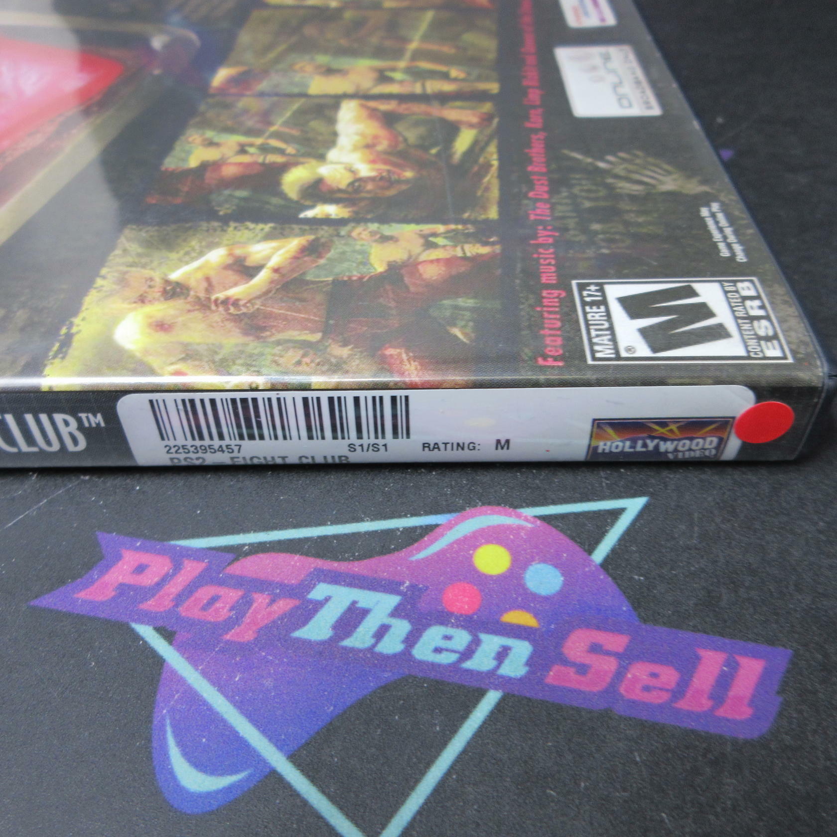 Fight Club Rental Art PS2 PlayStation 2 AD/NM - Very Good