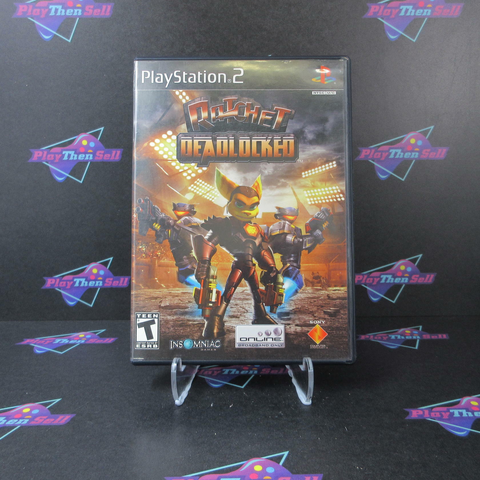 Ratchet Deadlocked + Reg Card PS2 PlayStation 2 AD Complete CIB - Very Good