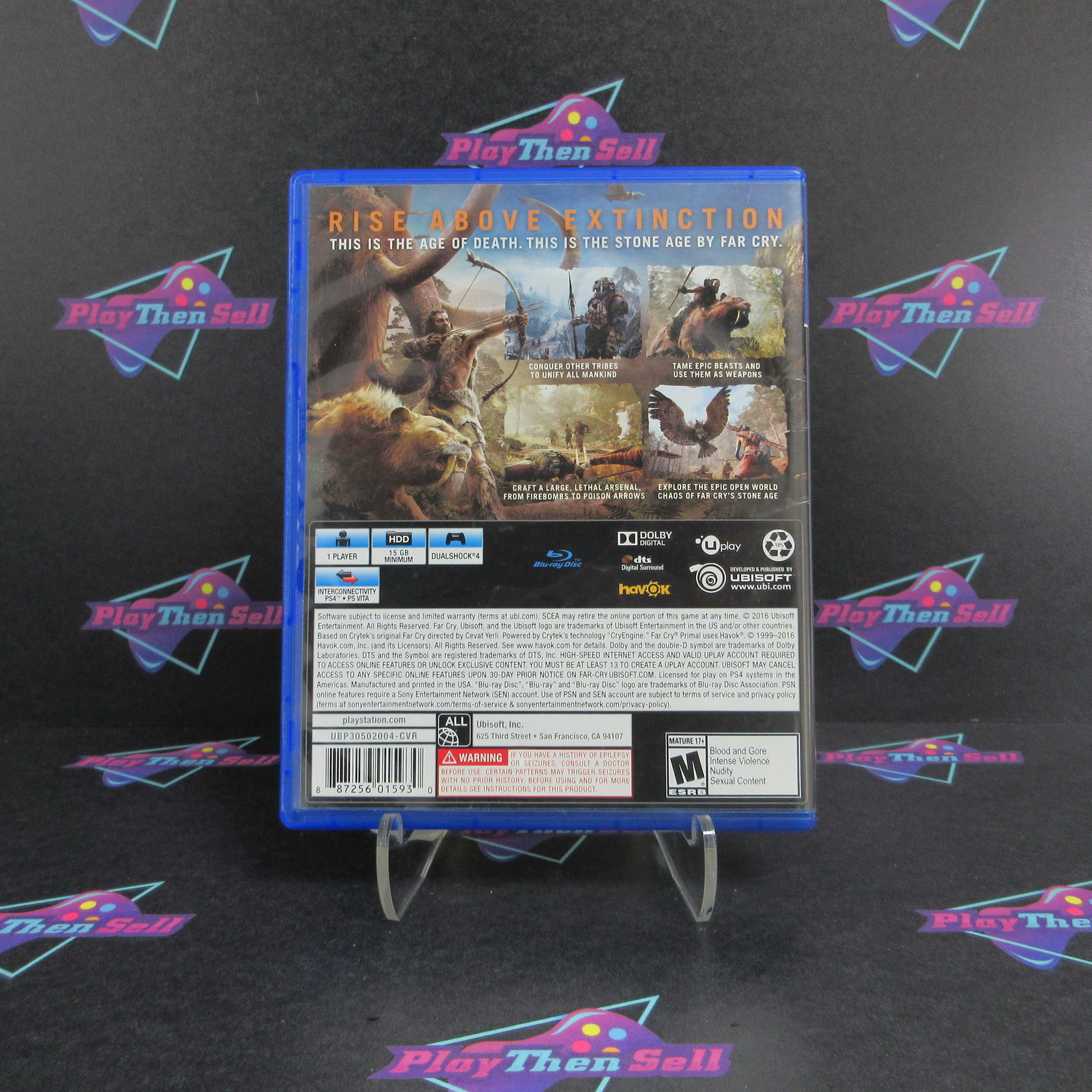 Far Cry Primal PS4 PlayStation 4 AD Complete CIB - Very Good