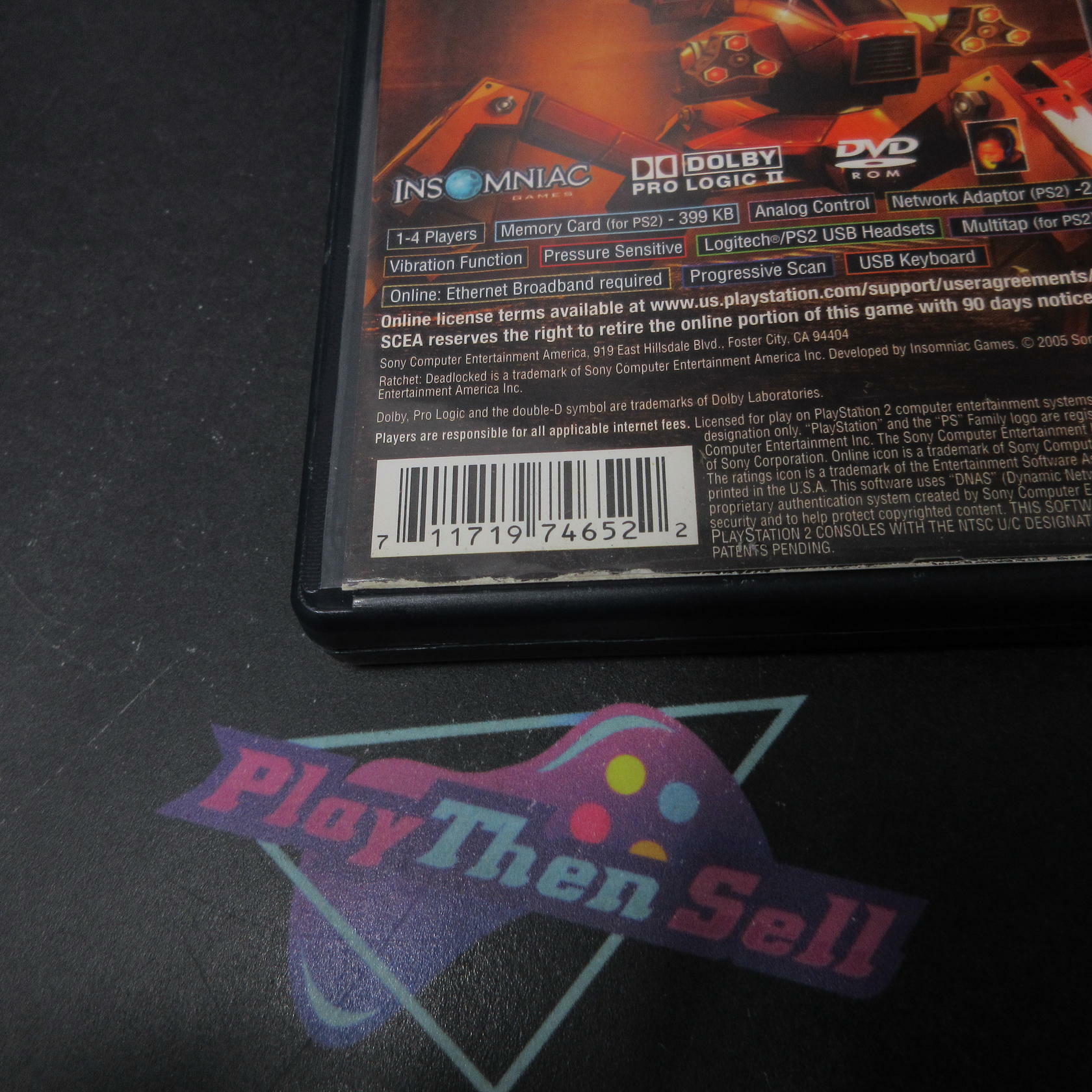 Ratchet Deadlocked + Reg Card PS2 PlayStation 2 AD Complete CIB - Very Good