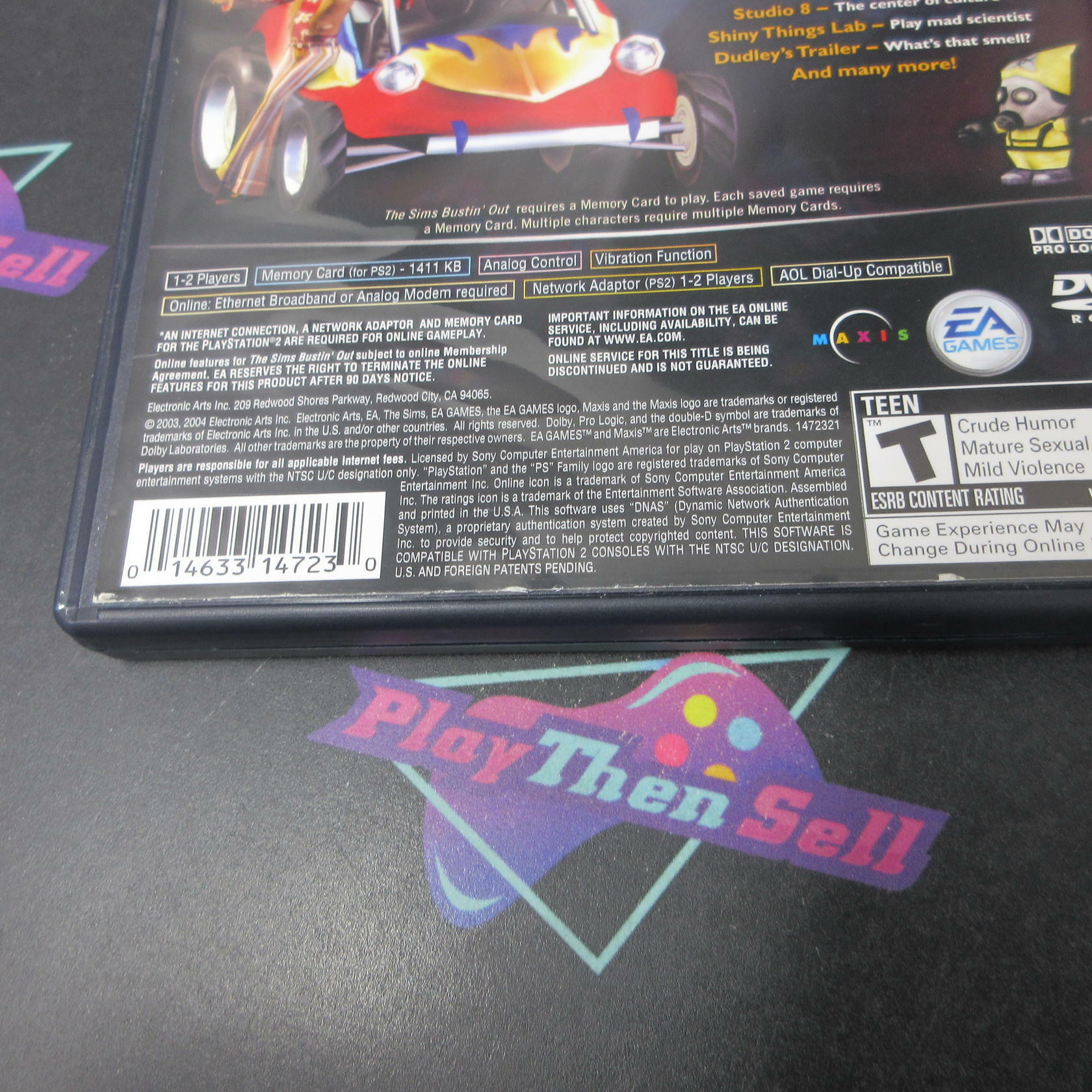 The Sims Bustin' Out GH PS2 PlayStation 2 AD Complete CIB - Very Good