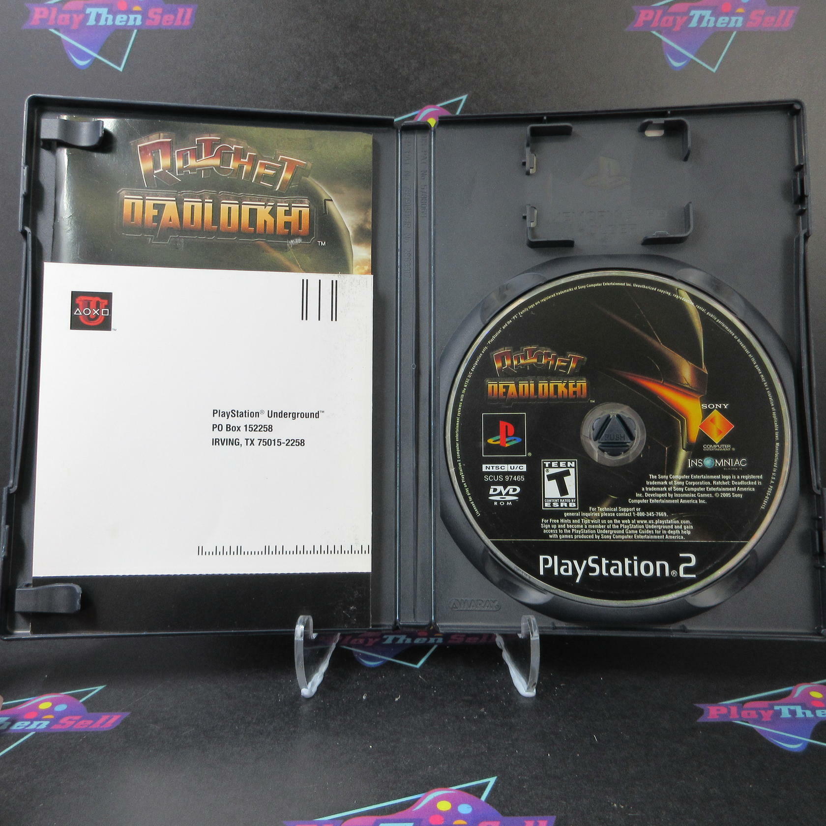 Ratchet Deadlocked + Reg Card PS2 PlayStation 2 AD Complete CIB - Very Good