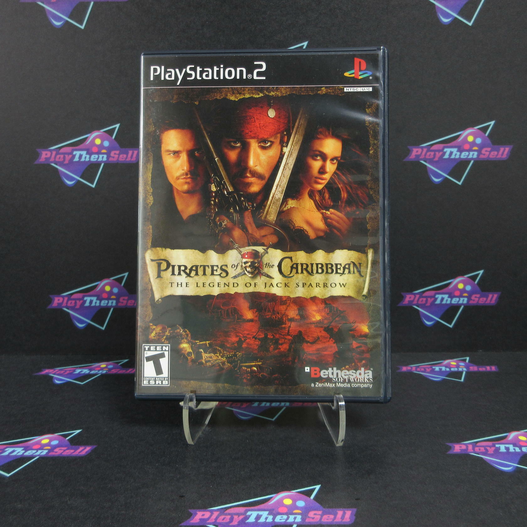 Pirates of the Caribbean Legend of Jack Sparrow PS2 + Reg  Card - Like New