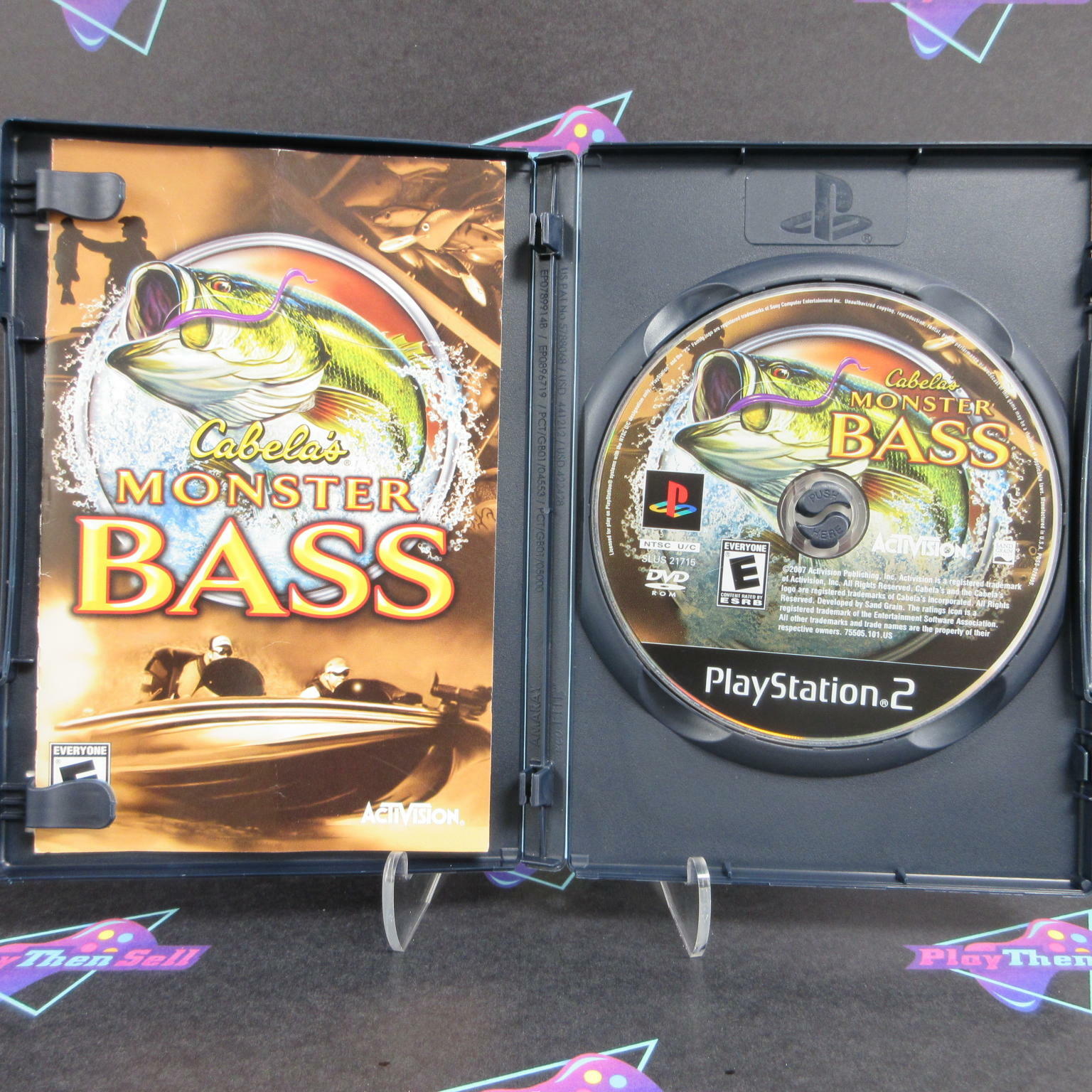 Cabela's Monster Bass PS2 PlayStation 2 - Like New