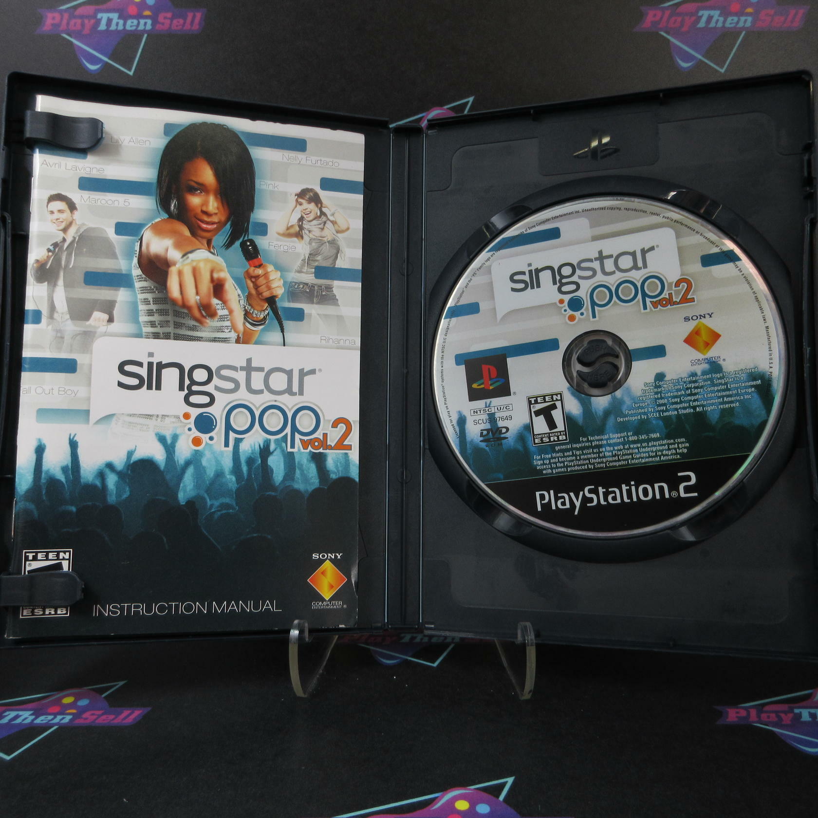SingStar Pop Vol. 2 PS2 PlayStation 2 + Reg Card - Like New