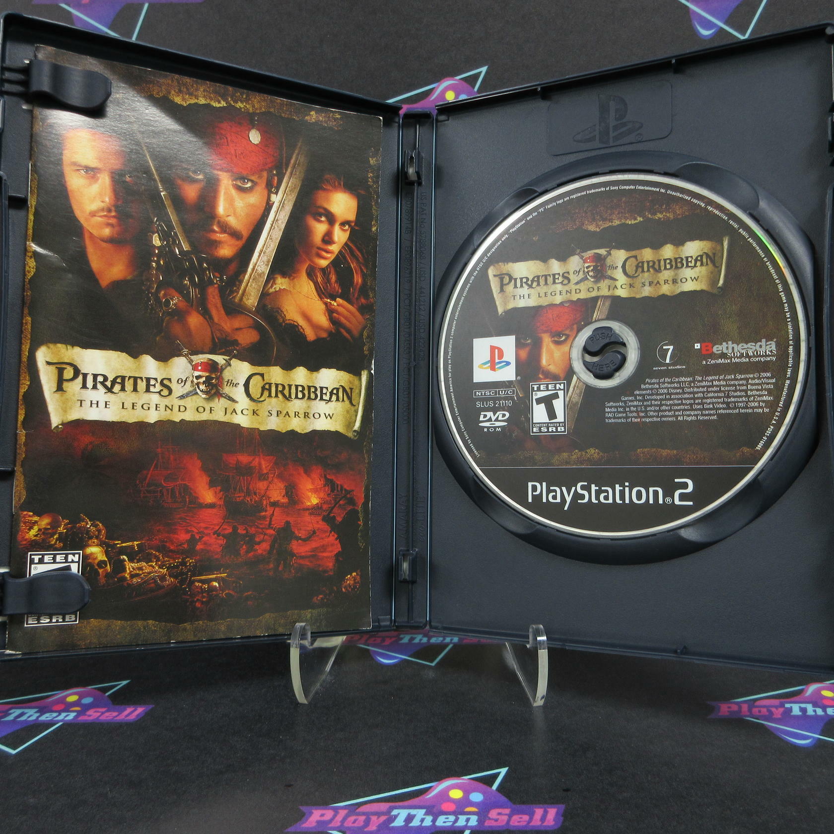 Pirates of the Caribbean Legend of Jack Sparrow PS2 + Reg  Card - Like New