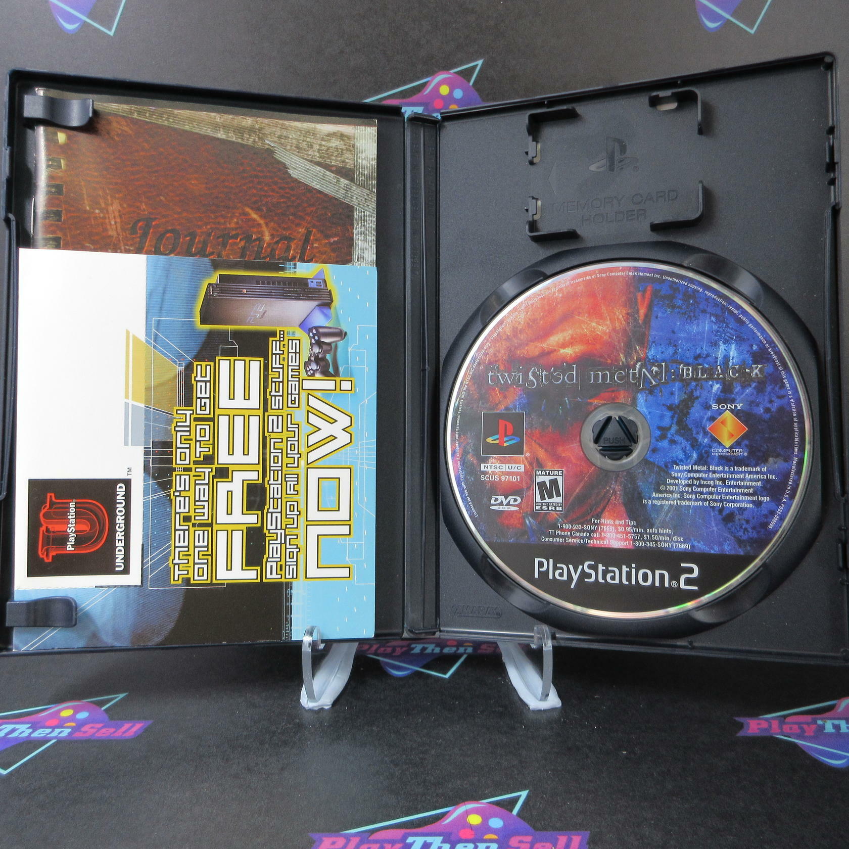 Twisted Metal Black PS2 Playstation 2 + Reg Card - Like New