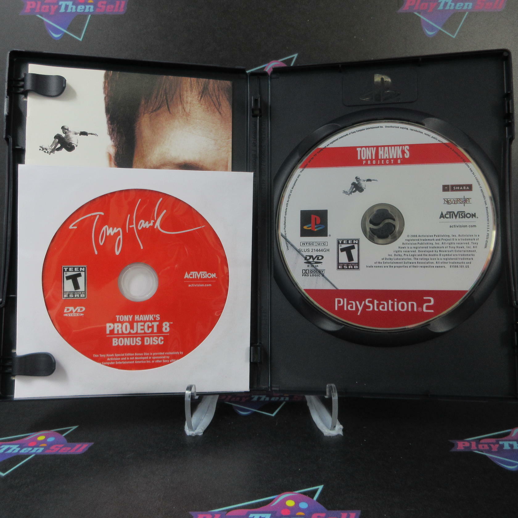 Tony Hawk's Project 8 PS2 PlayStation 2 GH + Bonus Disc - Like New