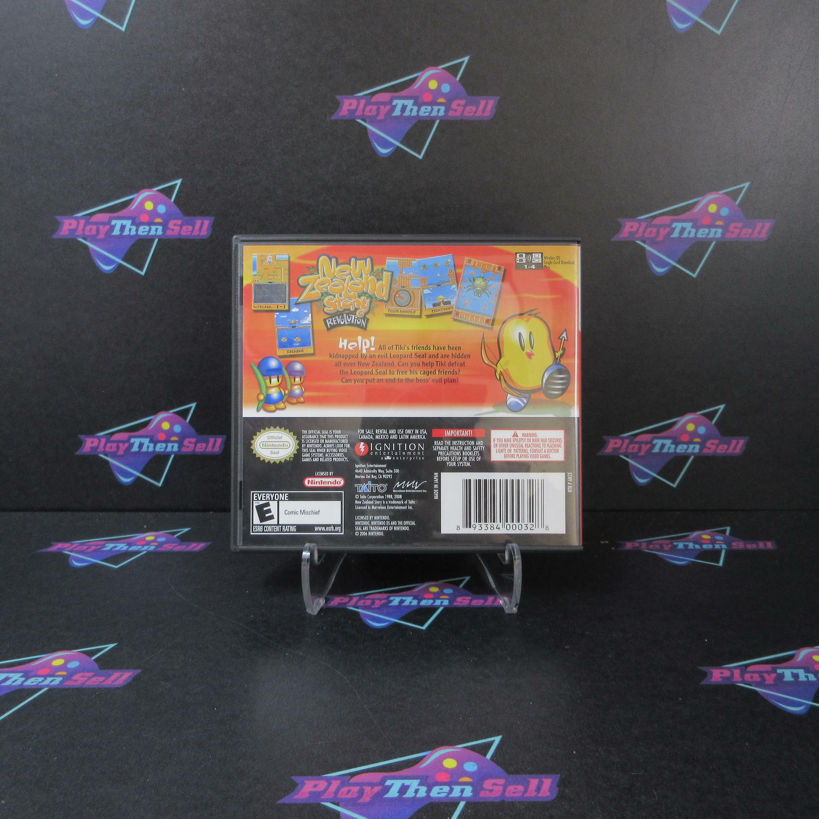 New Zealand Story Revolution Nintendo DS + Poster - Like New