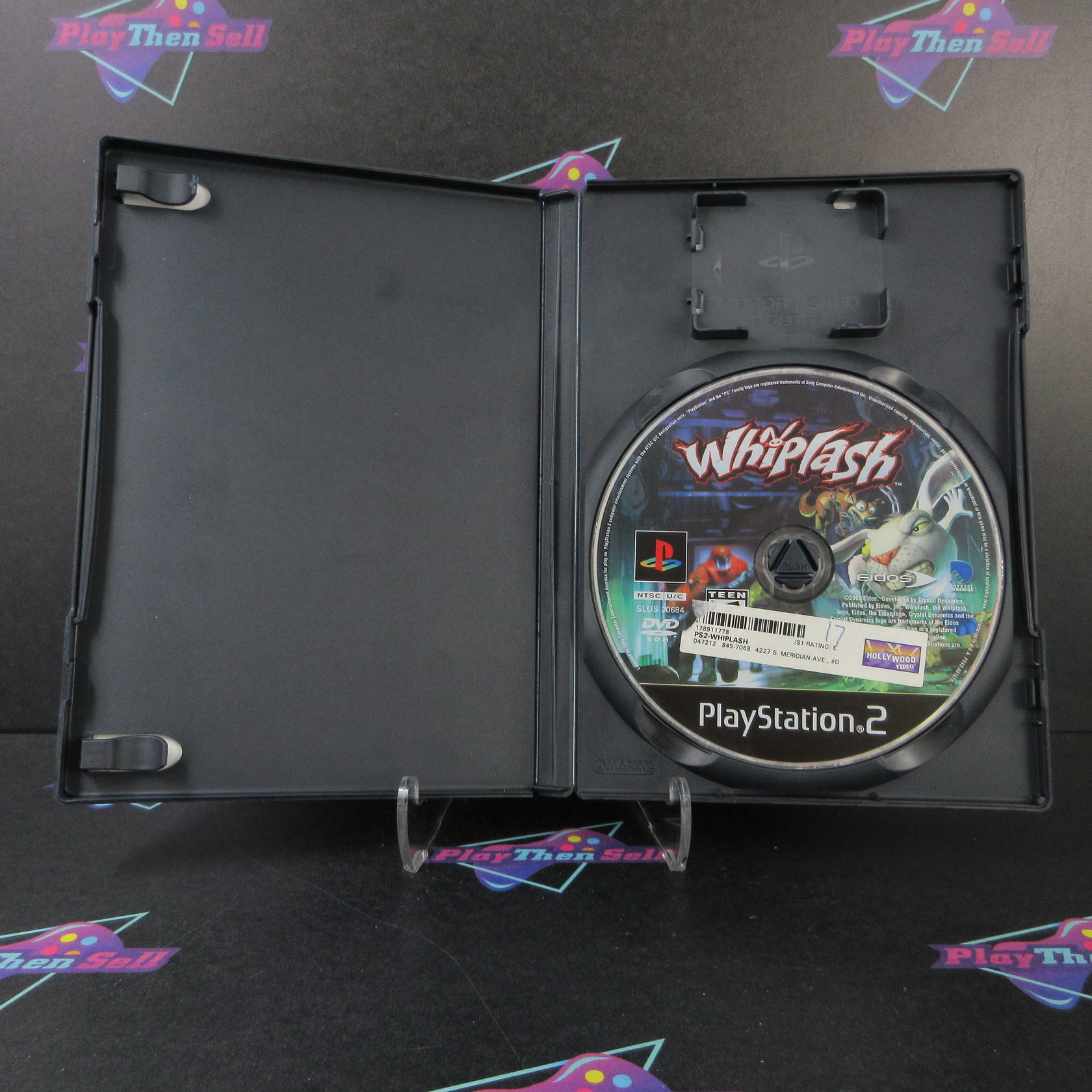 Whiplash Rental Art PS2 PlayStation 2 AD/DD/NM - Very Good
