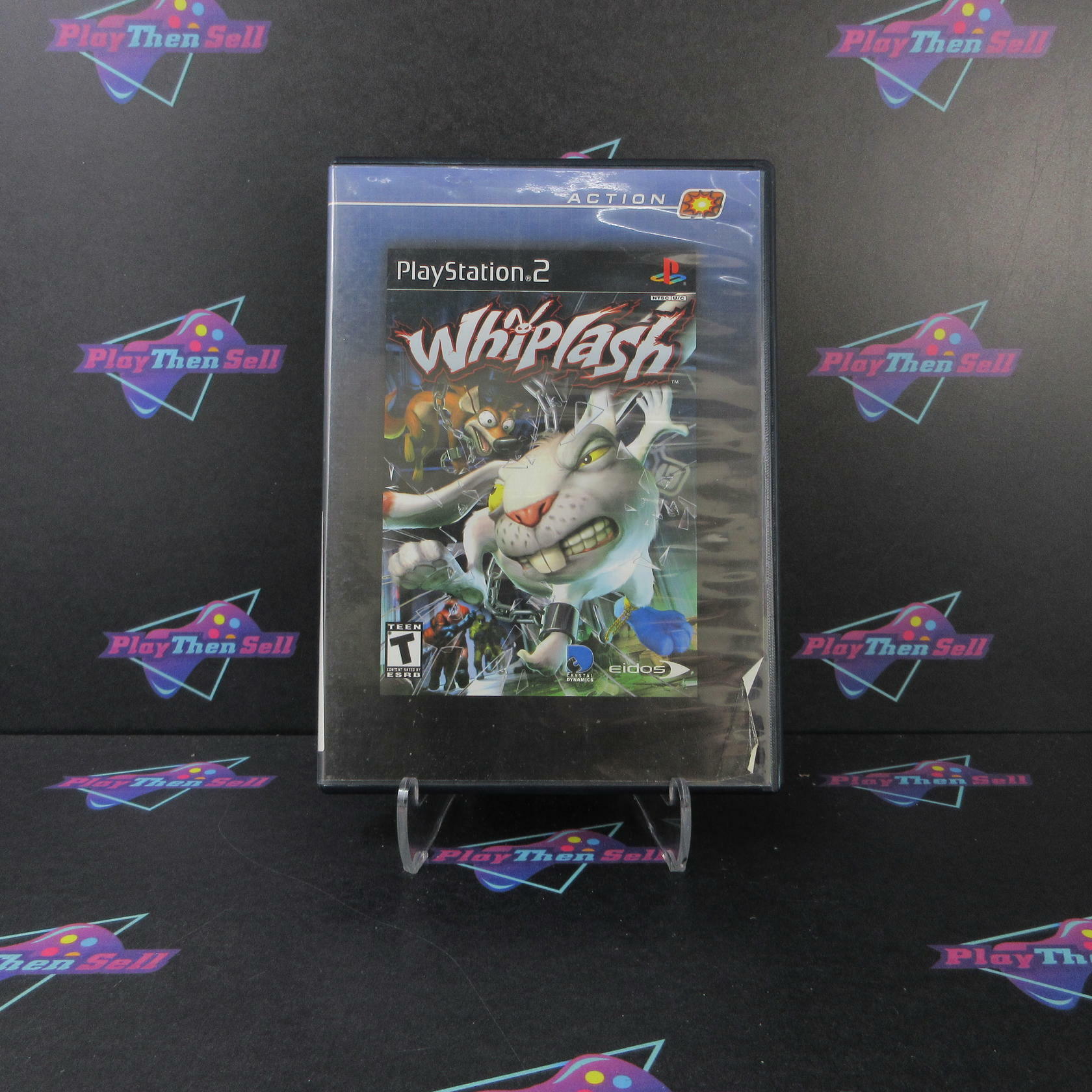 Whiplash Rental Art PS2 PlayStation 2 AD/DD/NM - Very Good