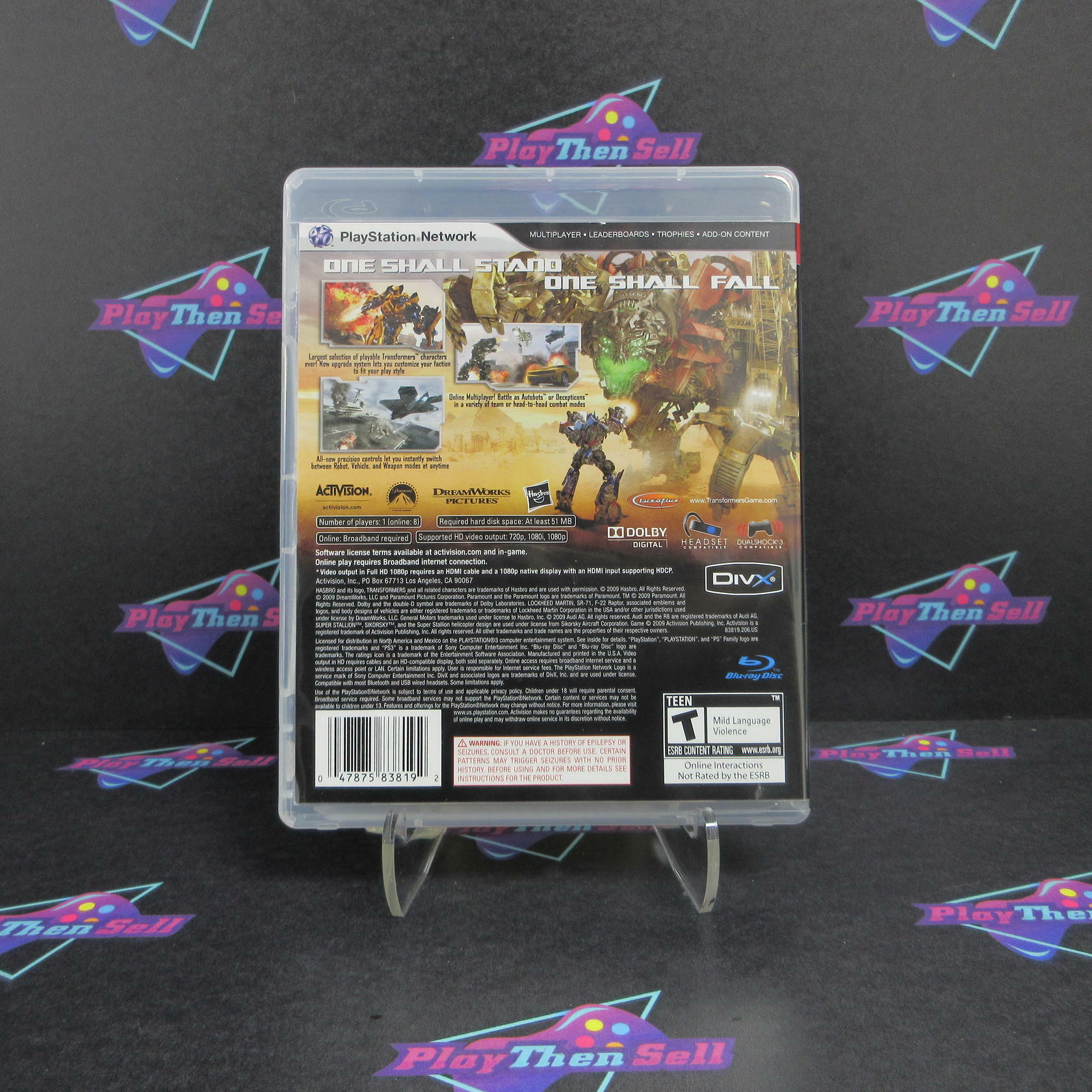 Transformers Revenge Of The Fallen PS3 PlayStation 3 - Like New