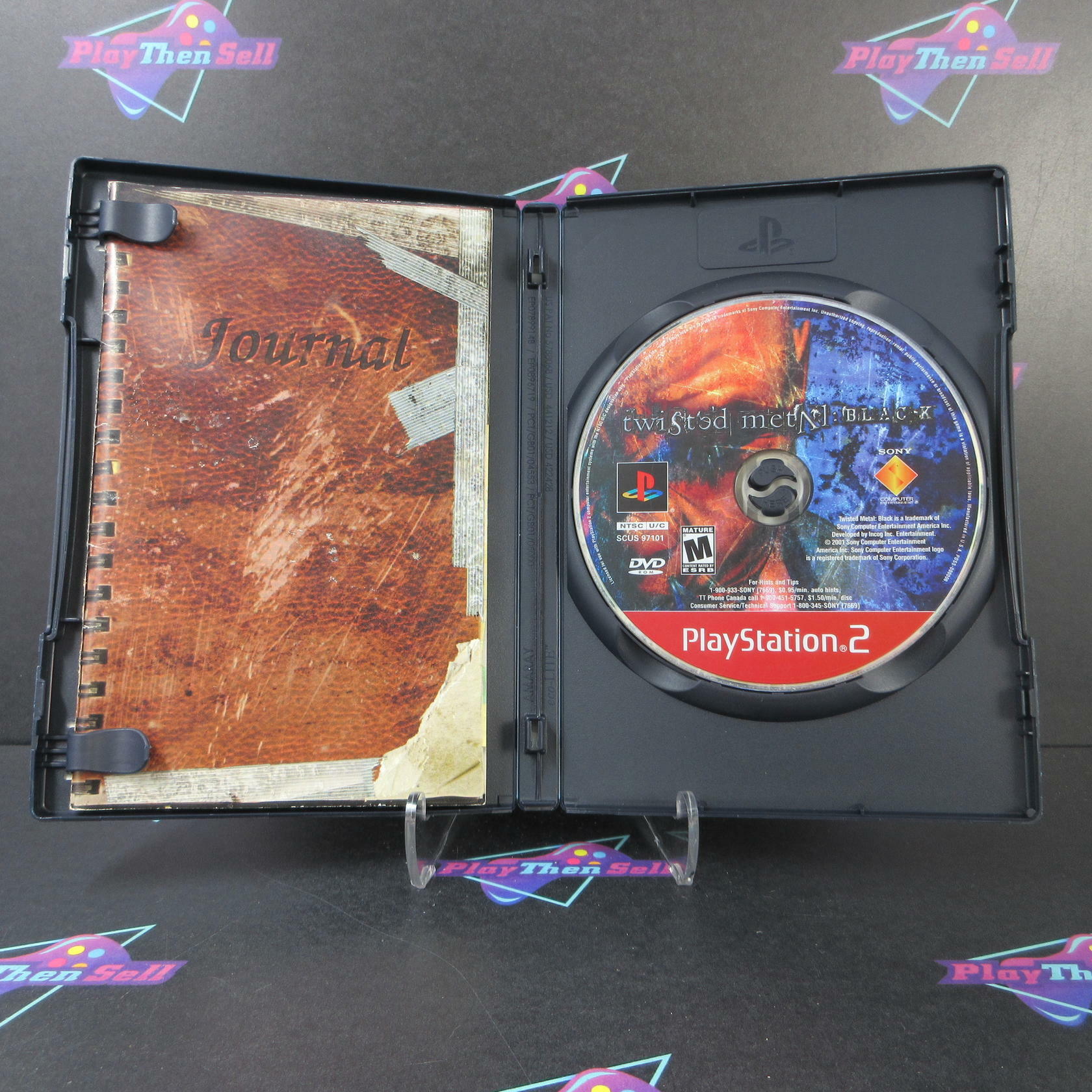 Twisted Metal Black GH Disc PS2 Playstation 2 AD/MD Complete CIB - Very Good