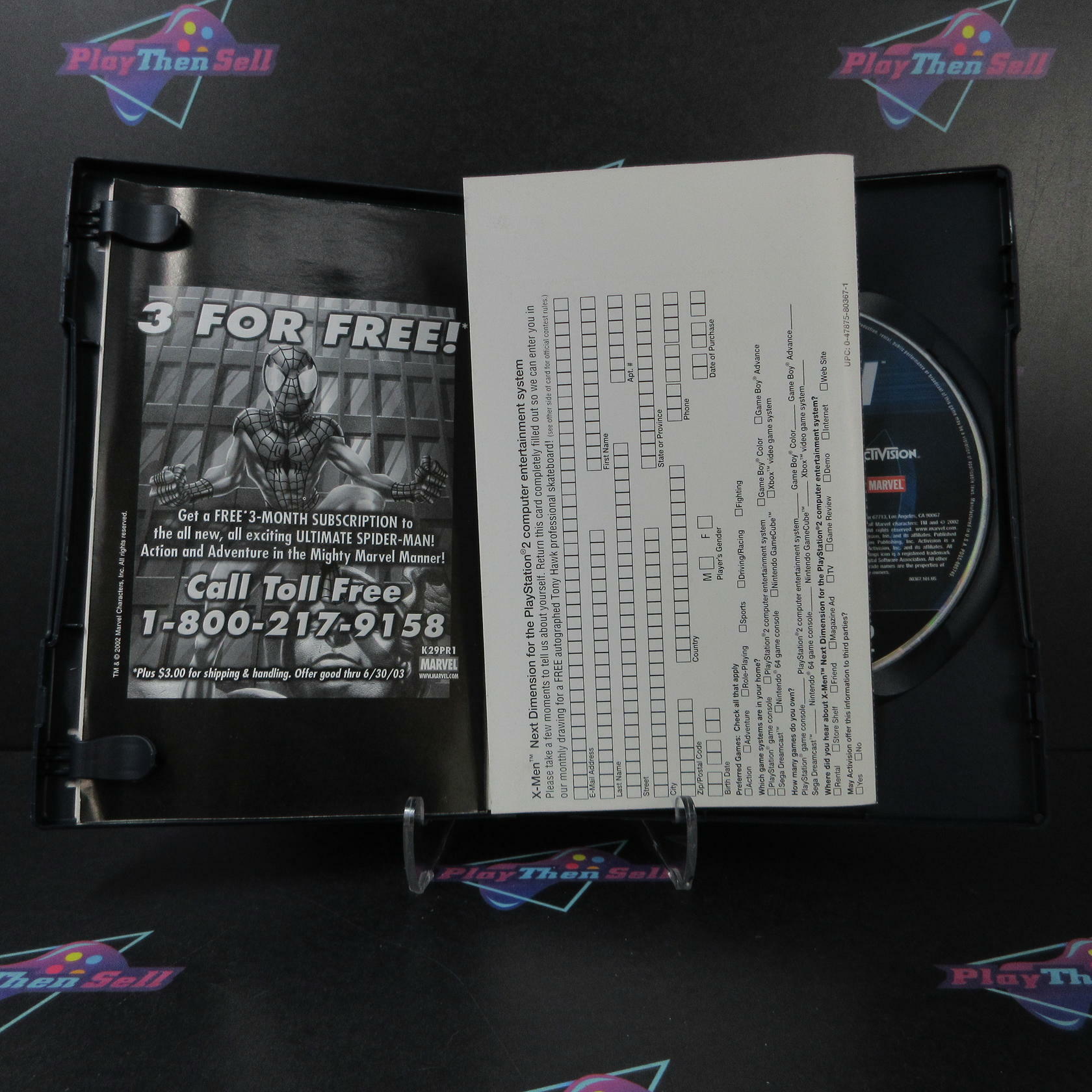 X-men Next Dimension + Reg Card PS2 PlayStation 2 AD Complete CIB - Very Good