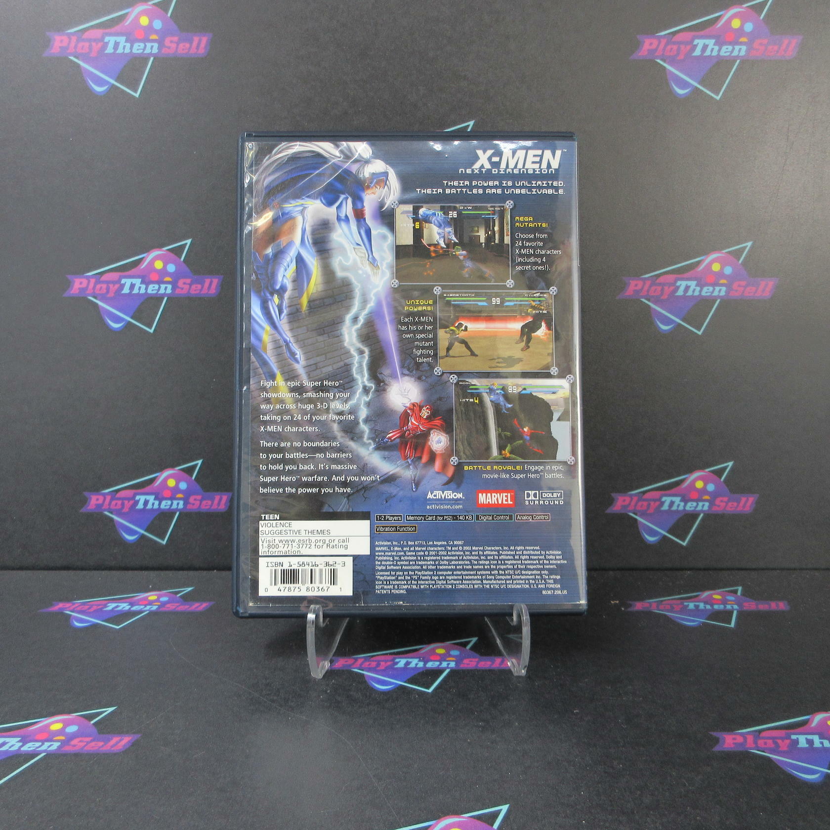 X-men Next Dimension + Reg Card PS2 PlayStation 2 AD Complete CIB - Very Good