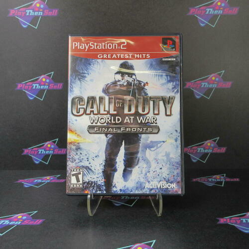 Call of Duty World at War Final Fronts PS2 PlayStation 2 GH Complete - Excellent