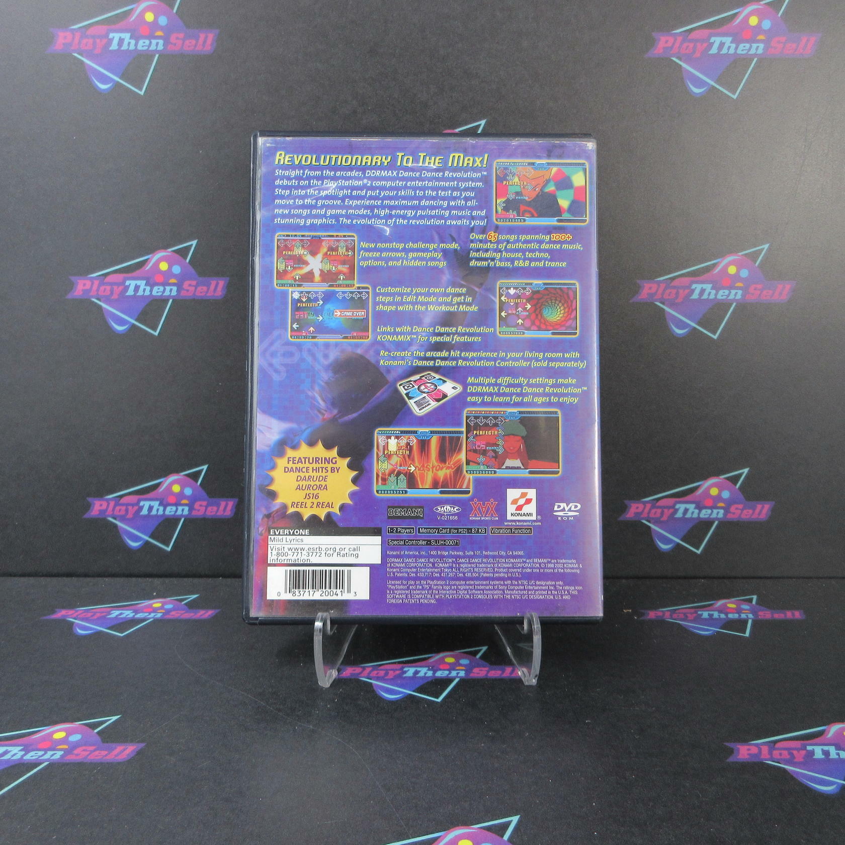 DDR Max Dance Dance Revolution PS2 PlayStation 2 AD/NM - Very Good