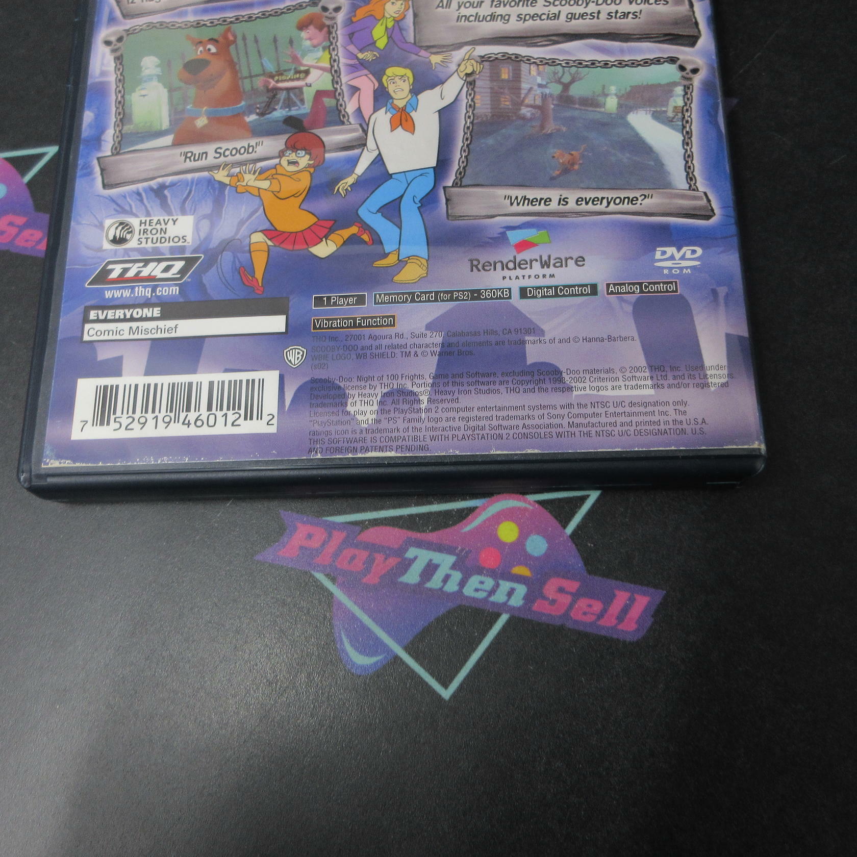 Scooby-Doo Night of 100 Frights GH Disc PS2 PlayStation 2 AD/NM - Very Good