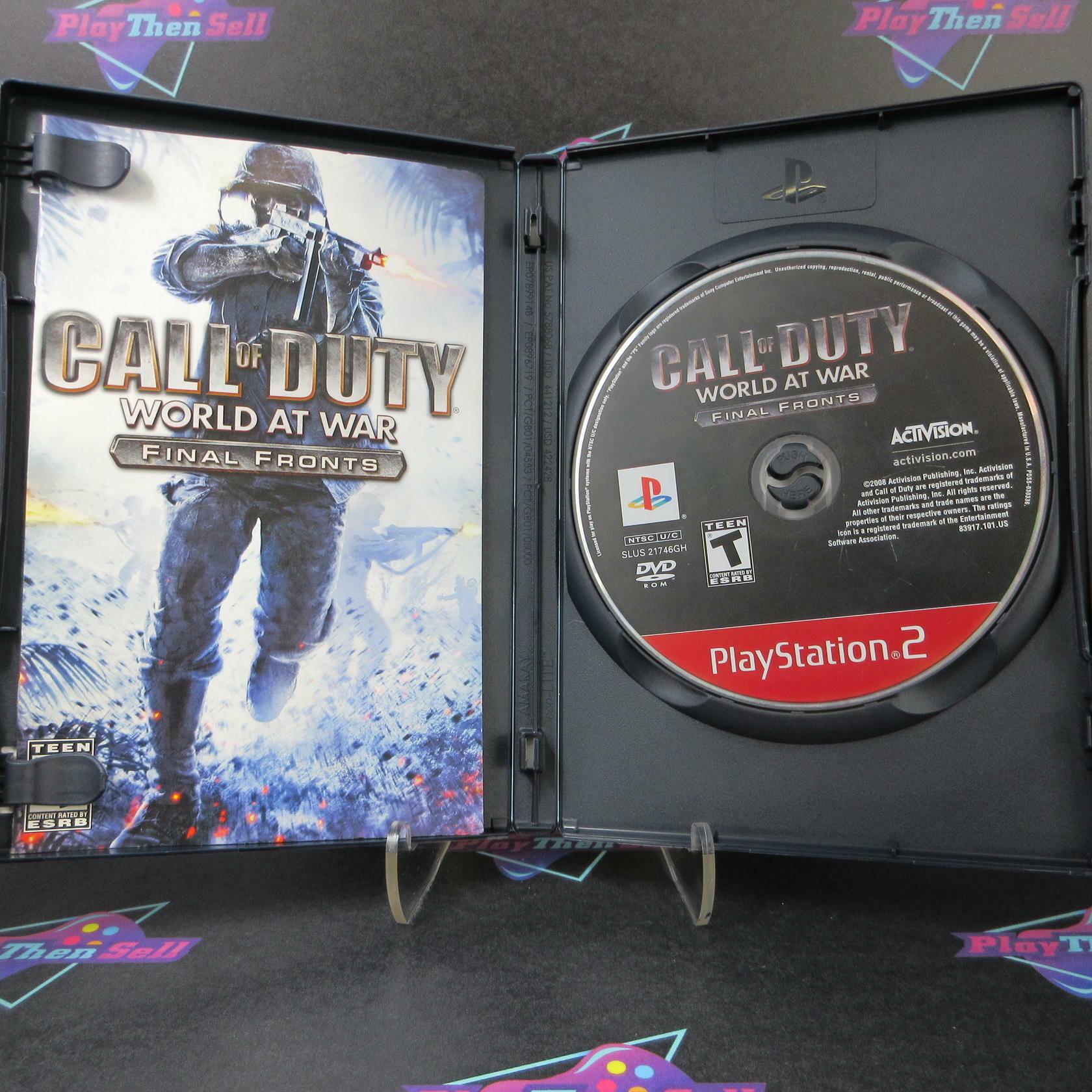 Call of Duty World at War Final Fronts PS2 PlayStation 2 GH Complete - Excellent