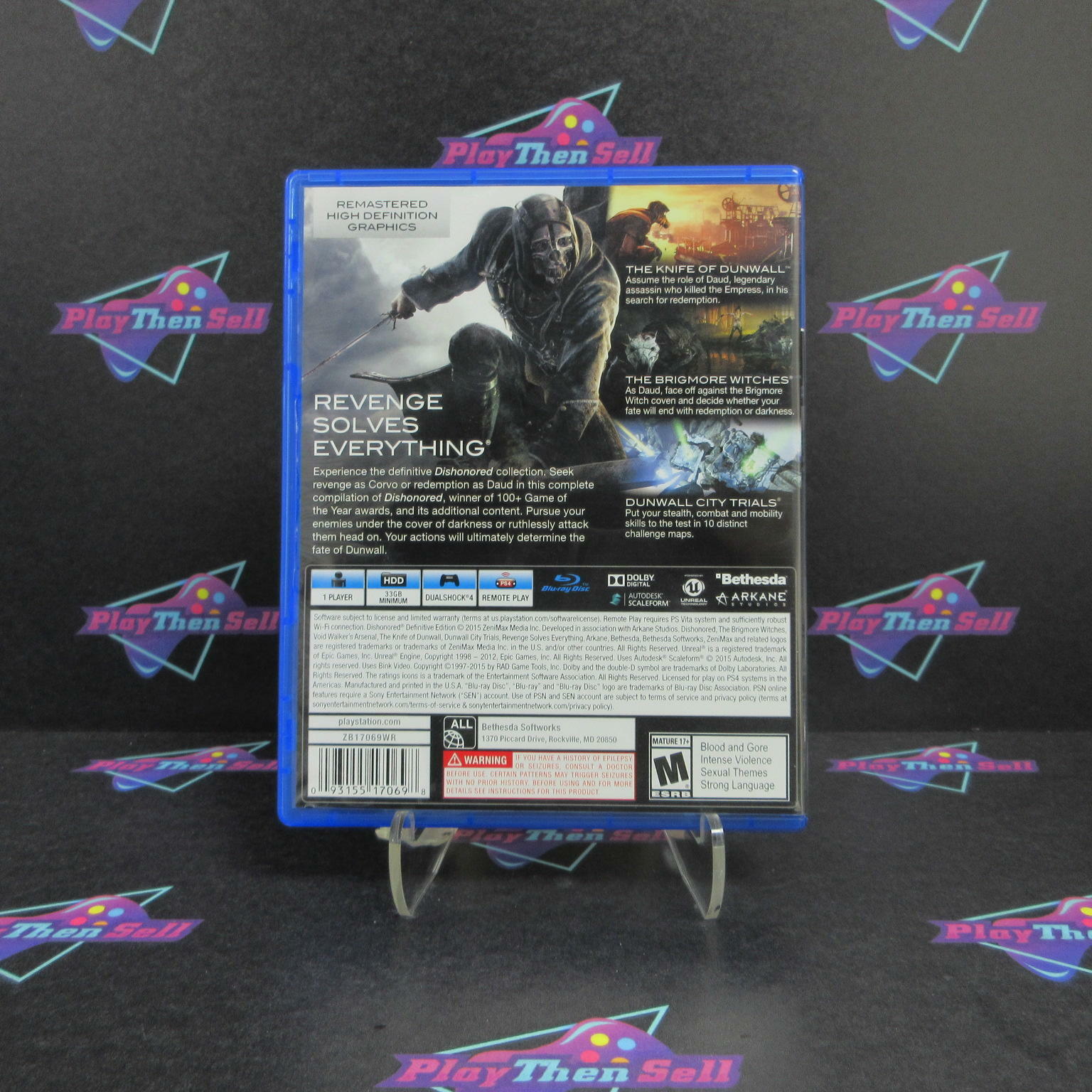 Dishonored Definitive Edition PS4 PlayStation 4 - Like New