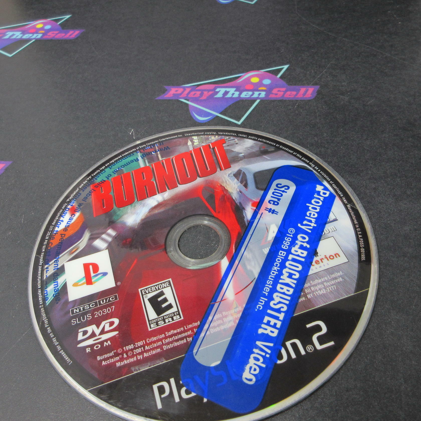 Burnout + Reg Card PS2 PlayStation 2 DD/MD Complete CIB - Very Good