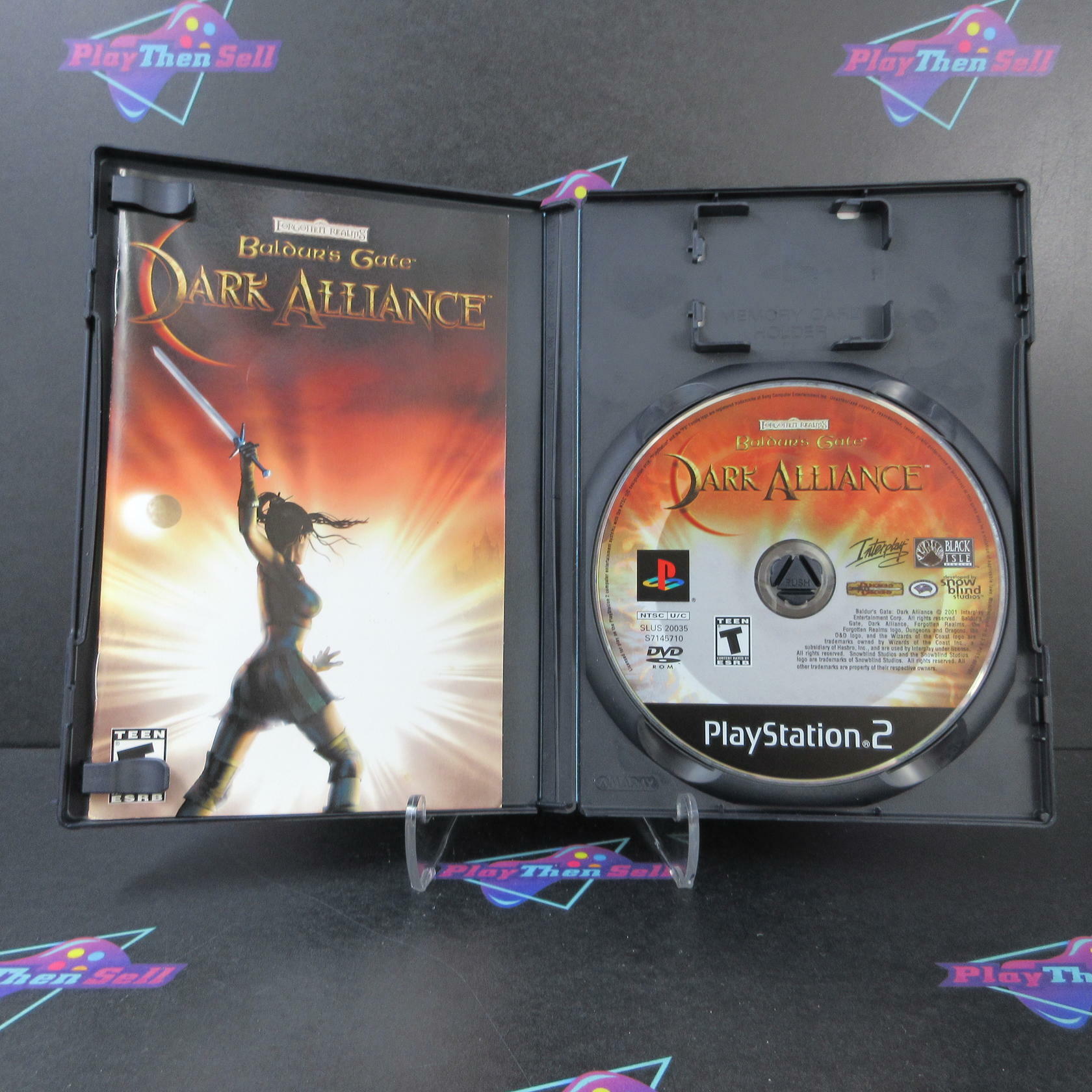 Baldur's Gate Dark Alliance PS2 PlayStation 2 AD Complete CIB - Very Good