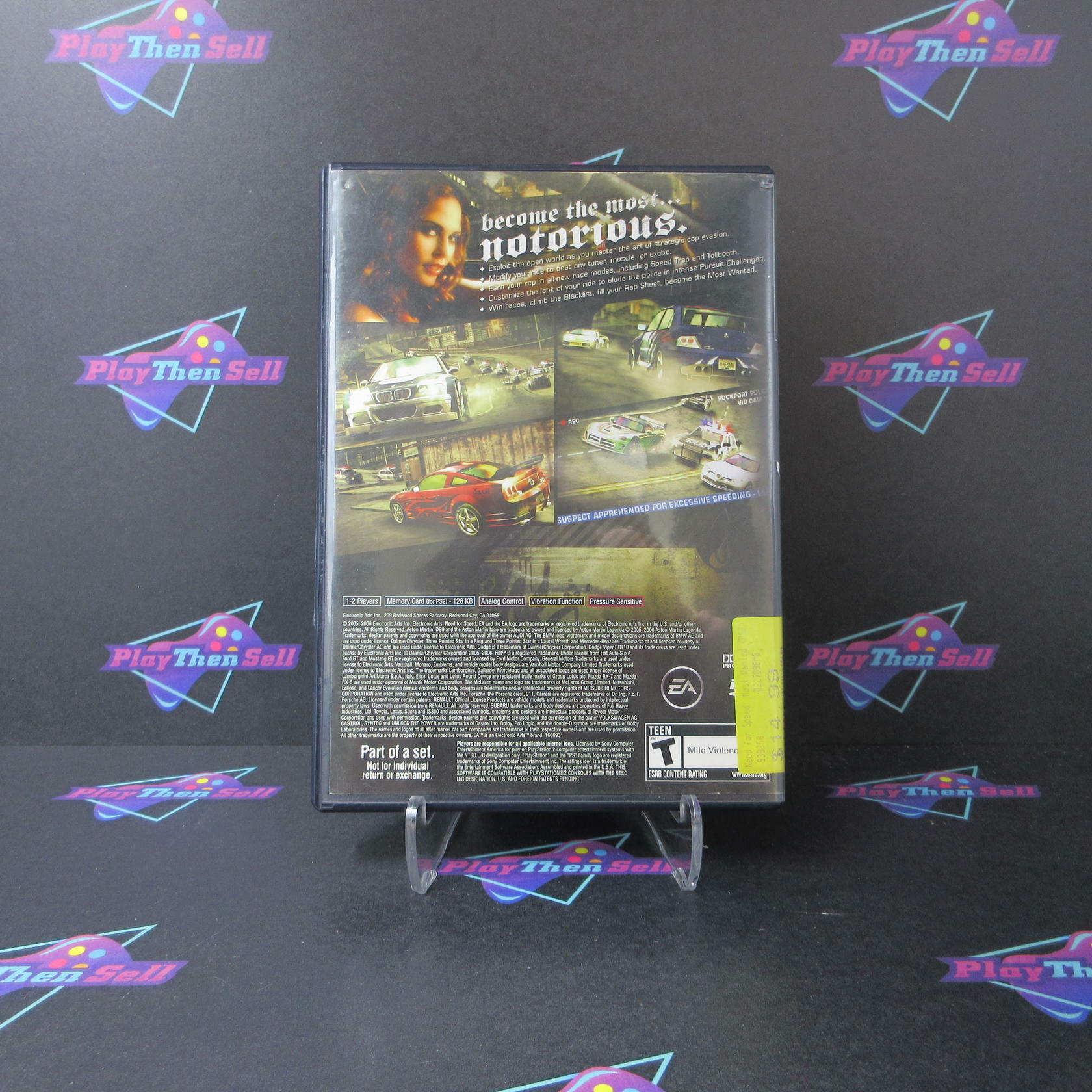 Need for Speed Most Wanted PS2 PlayStation 2 AD/NM - Very Good