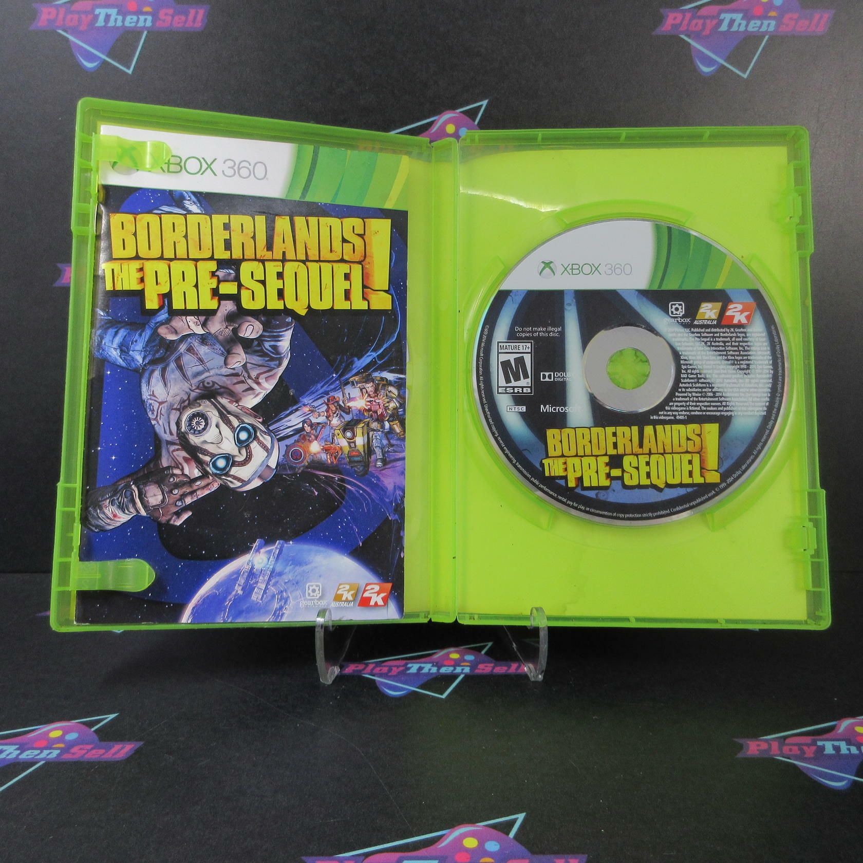 Borderlands The Pre-Sequel + Sleeve Xbox 360 AD/DD Complete CIB - Very Good