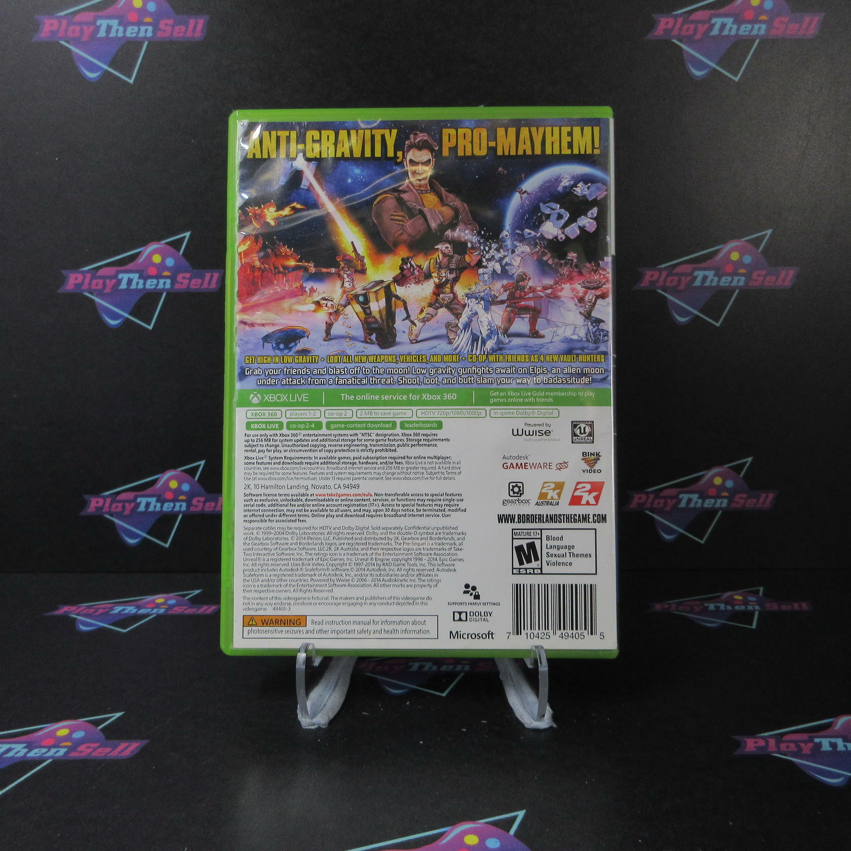 Borderlands The Pre-Sequel Xbox 360 AD Complete CIB - Very Good