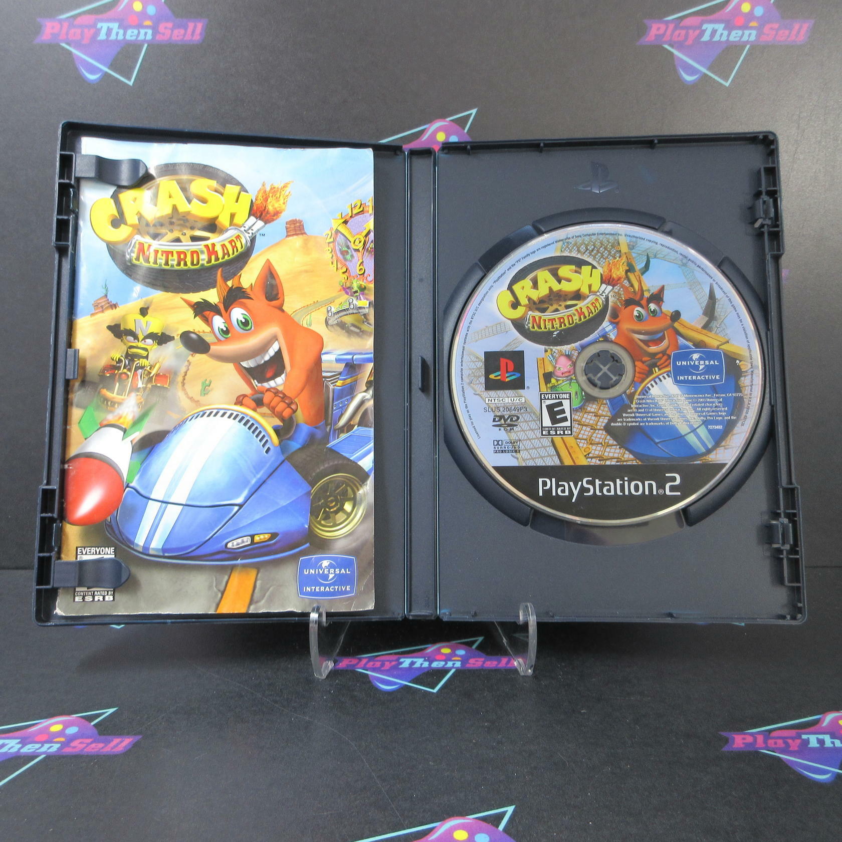 Crash Nitro Kart PS2 PlayStation 2 AD/MD Complete CIB - Very Good