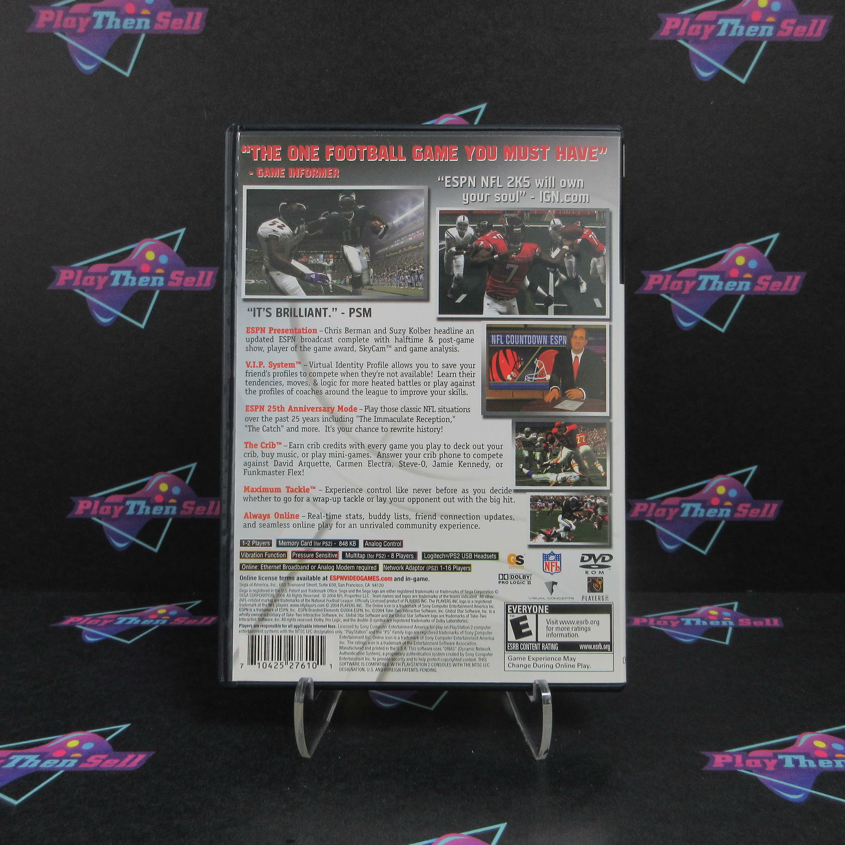 ESPN NFL 2K5 PS2 PlayStation 2 - Like New