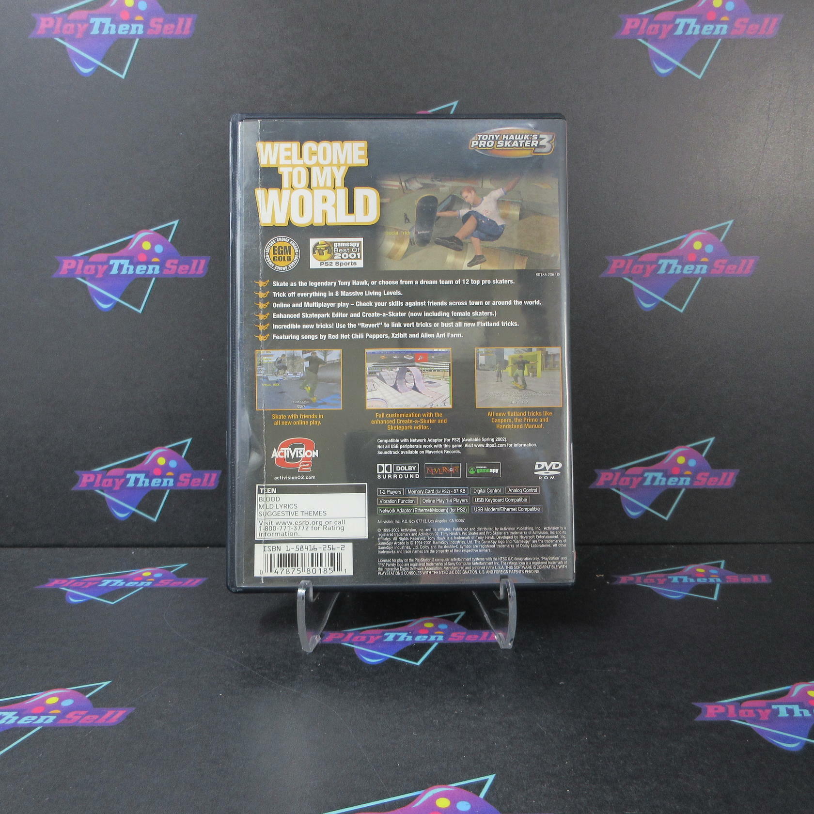 Tony Hawk's Pro Skater 3 GH PS2 PlayStation 2 AD/NM - Very Good