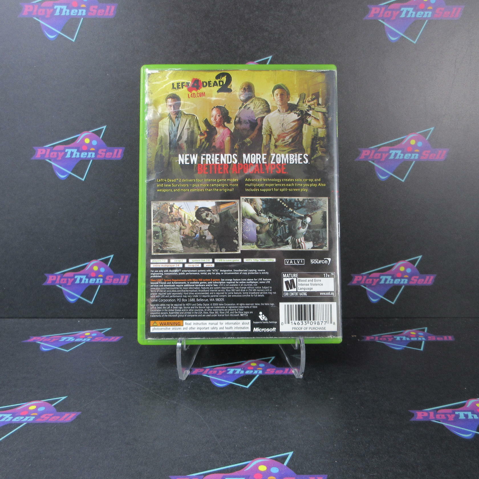 Left 4 Dead 2 Xbox 360 AD/MD/DD Complete CIB - Very Good