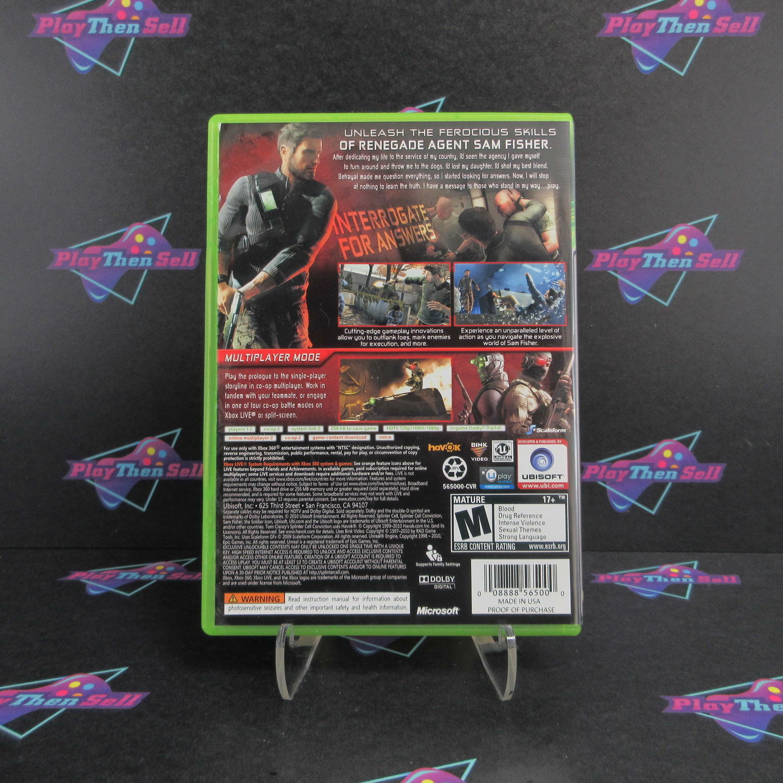 Tom Clancy's Splinter Cell Conviction Best Buy Ed Xbox 360 - Like New