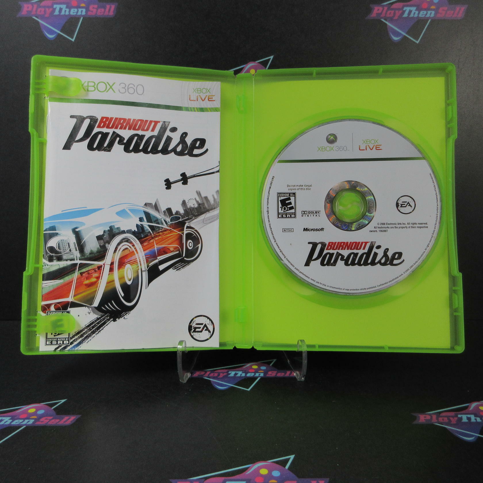 Burnout Paradise Xbox 360 AD Complete CIB - Very Good