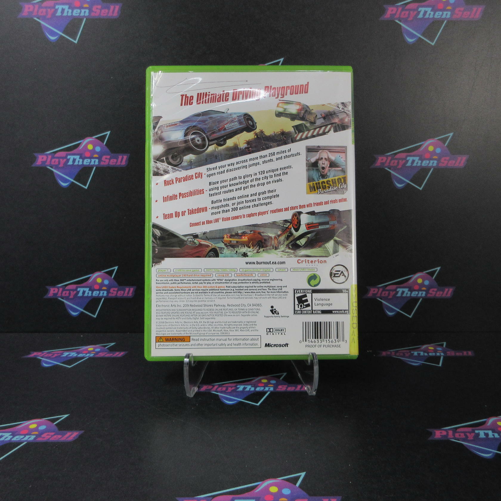 Burnout Paradise Xbox 360 AD Complete CIB - Very Good