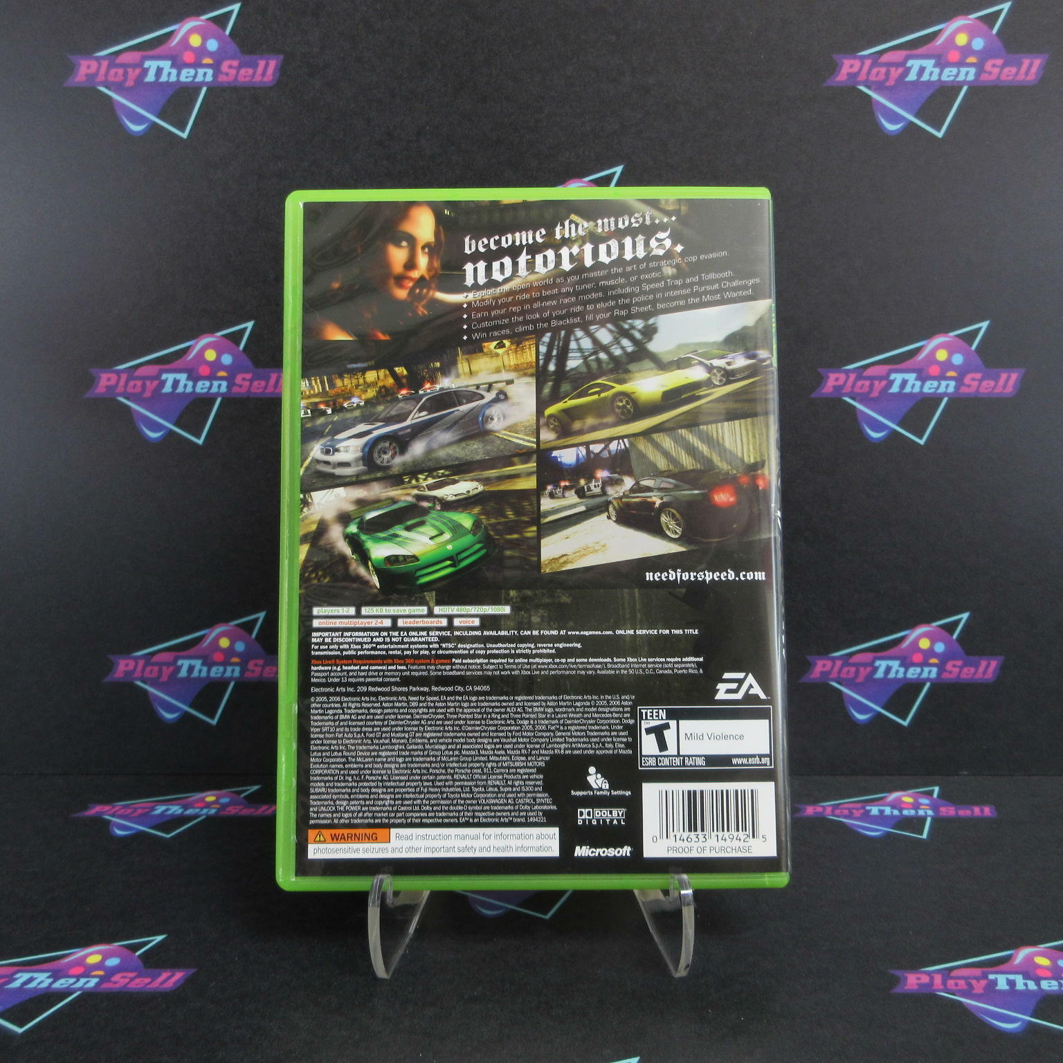 Need for Speed Most Wanted Xbox 360 Platinum Hits - Like New