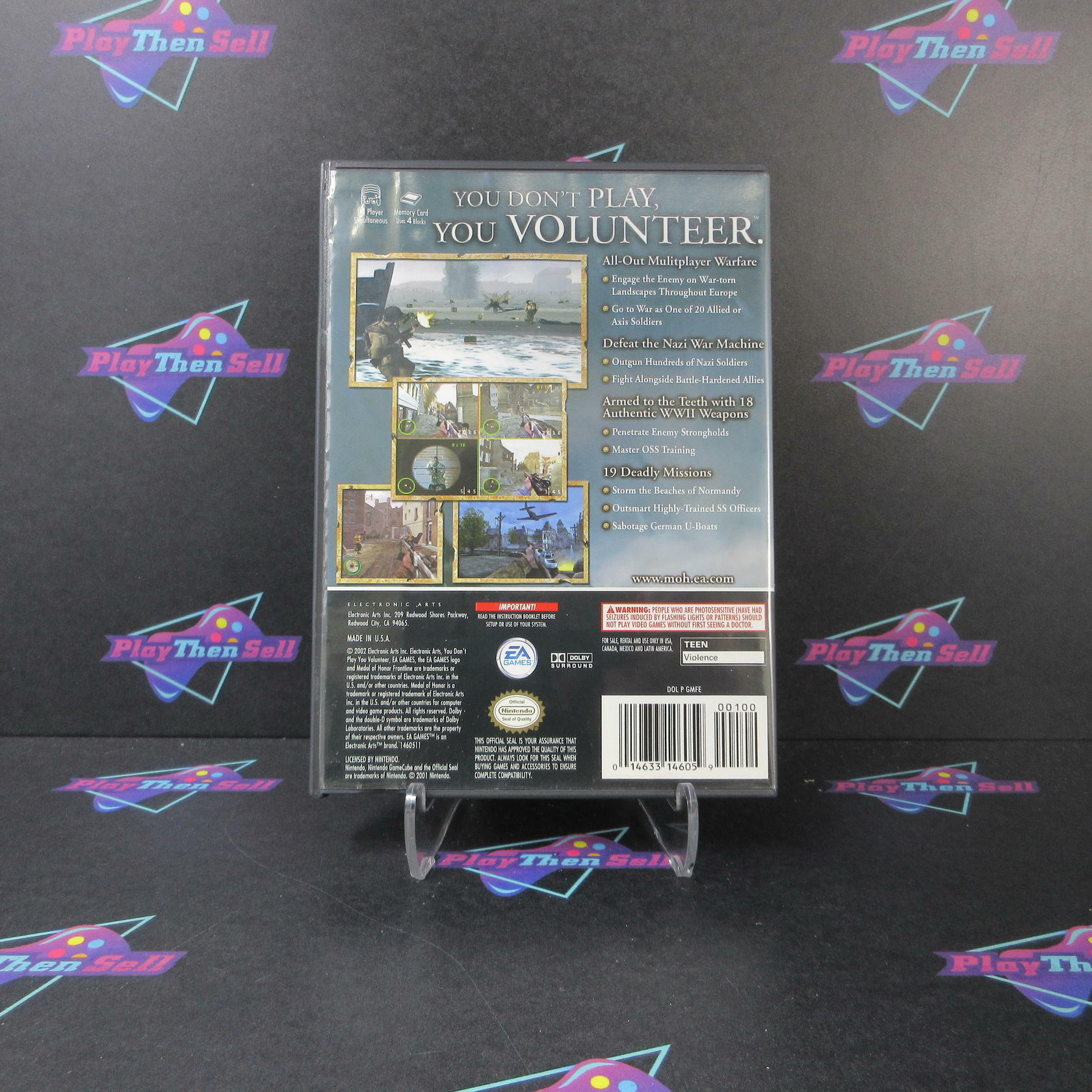 Medal of Honor Frontline Nintendo GameCube AD Complete CIB - Very Good