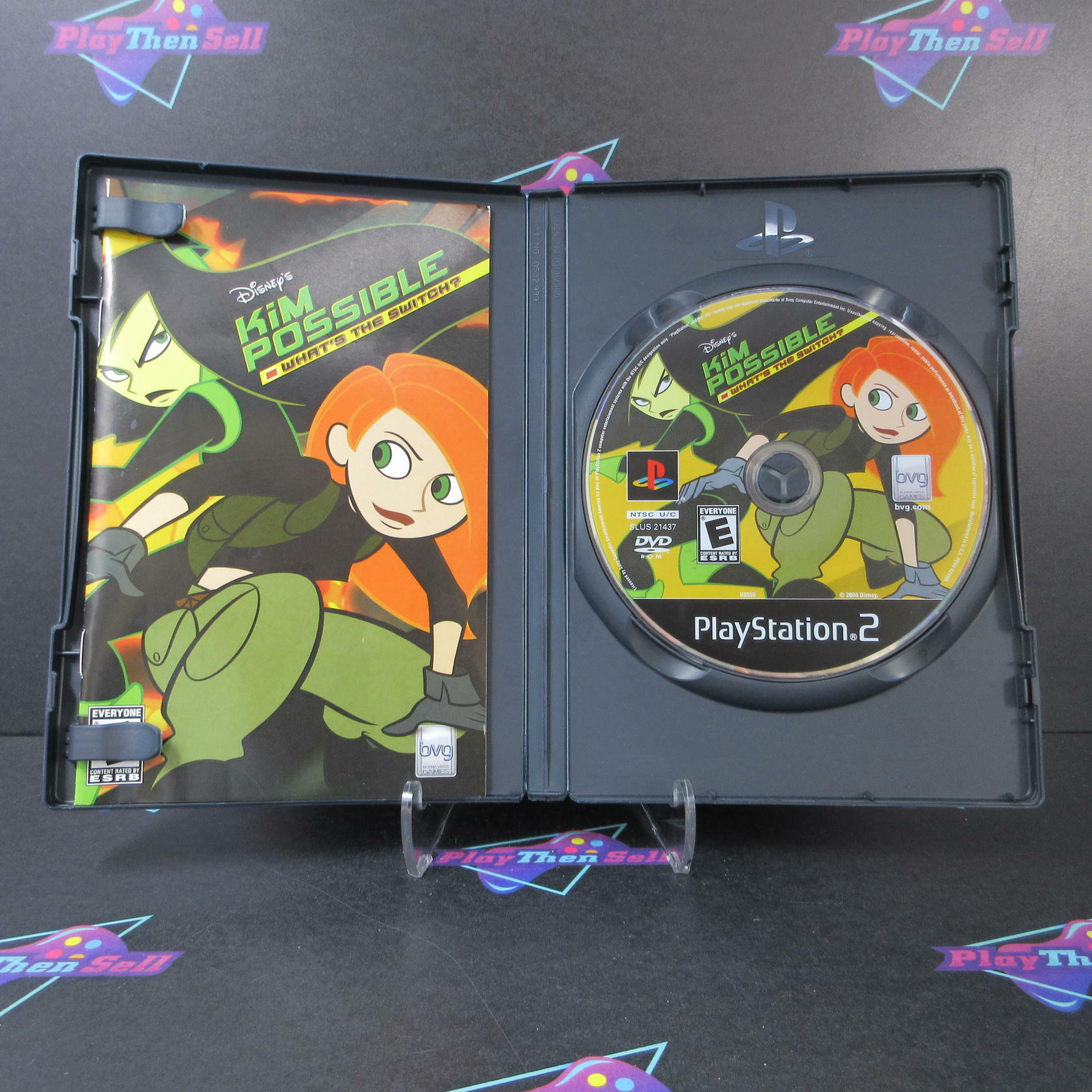 Disney's Kim Possible What's the Switch PS2 PlayStation 2 AD Complete CIB - Very Good