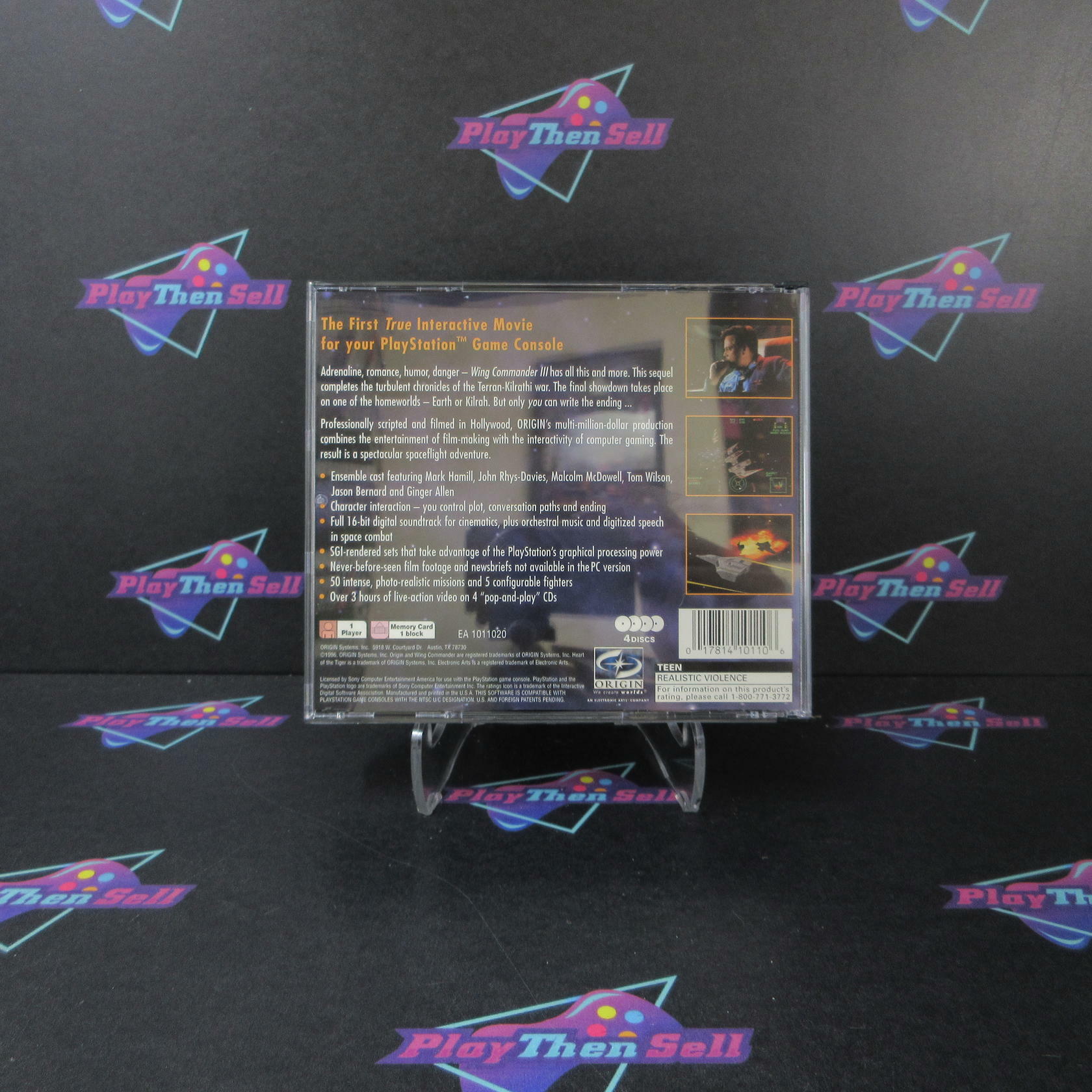 Wing Commander III Heart of the Tiger PS1 PlayStation 1 - Like New