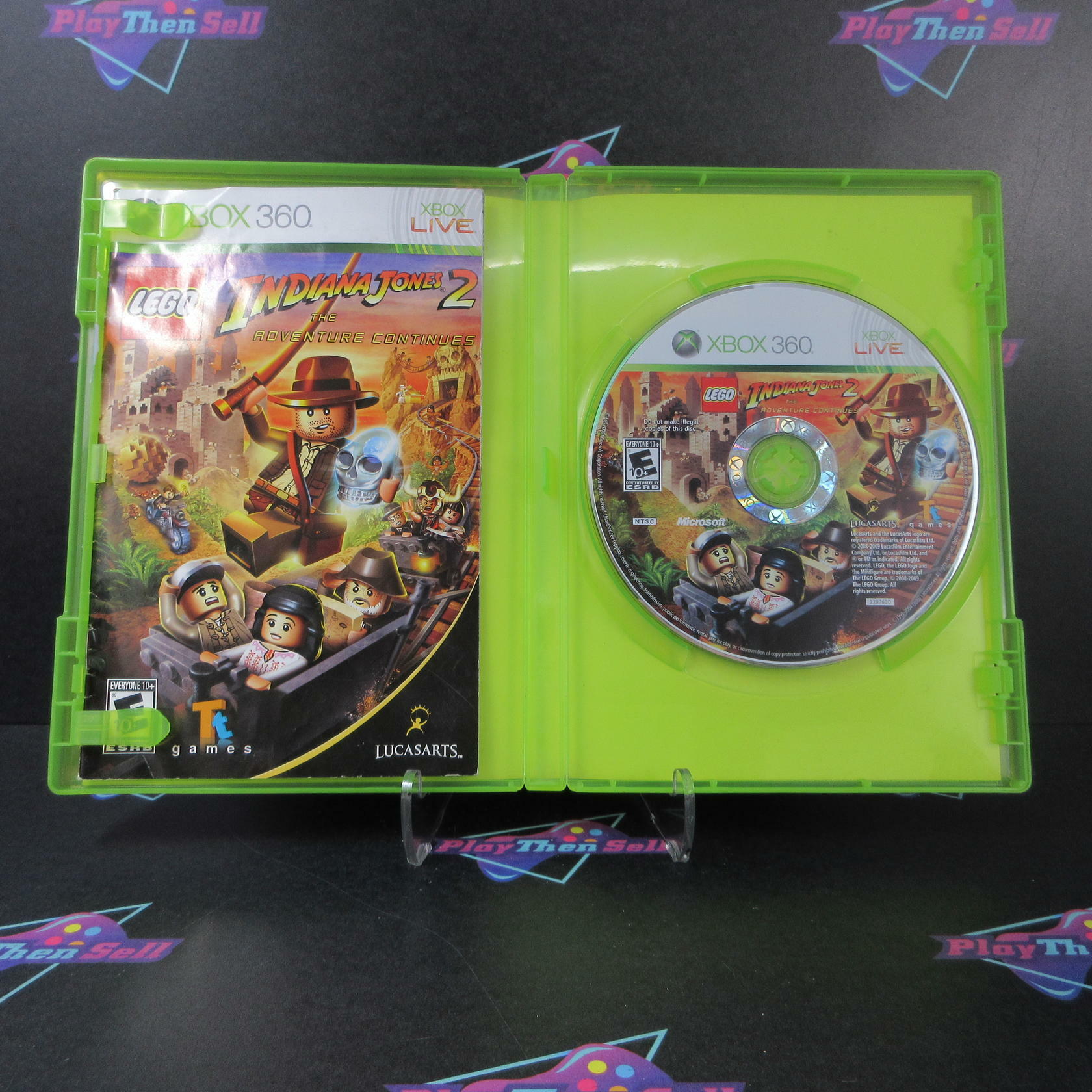 LEGO Indiana Jones 2 The Adventure Continues Xbox 360 MD Complete CIB - Very Good