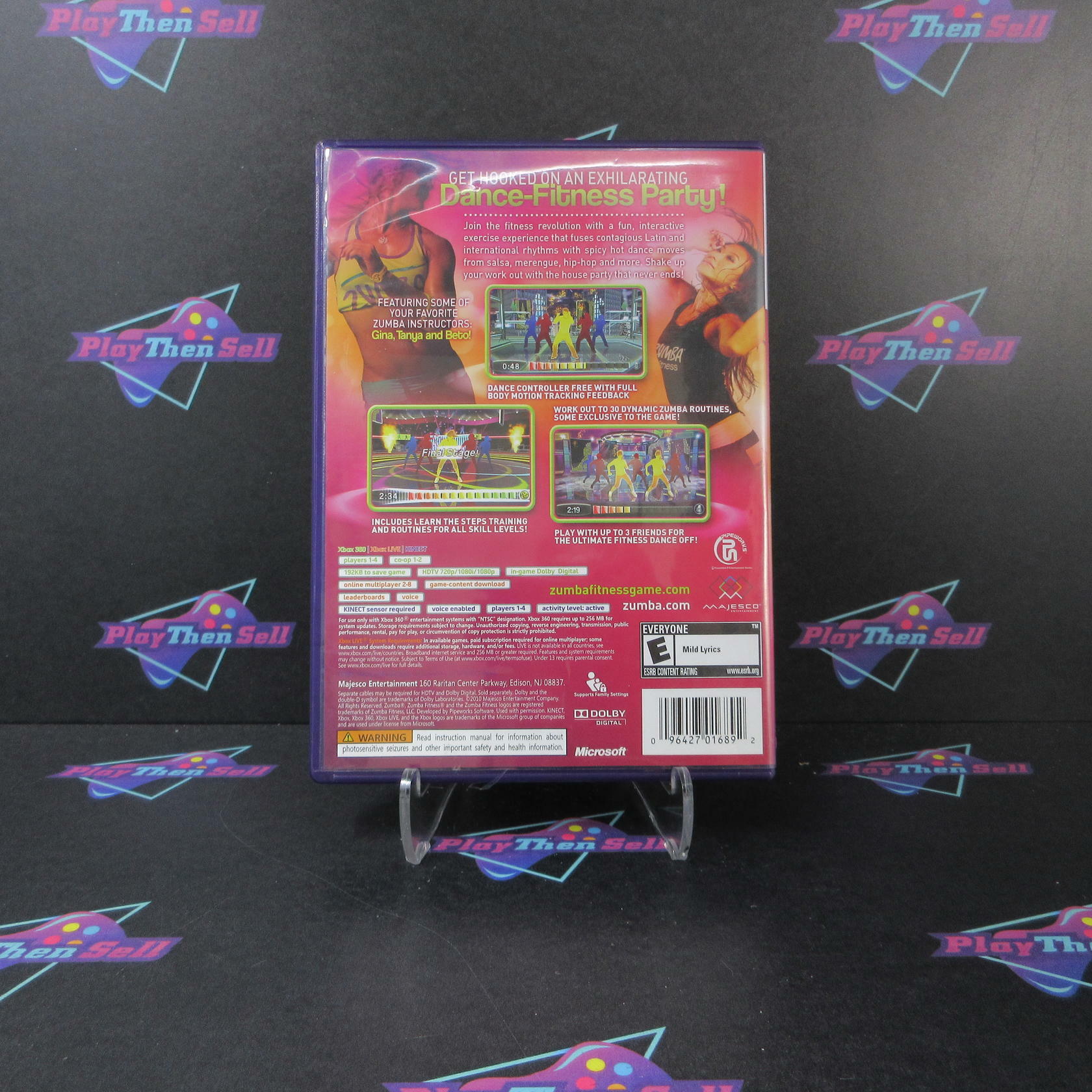 Zumba Fitness Xbox 360 MD Complete CIB - Very Good