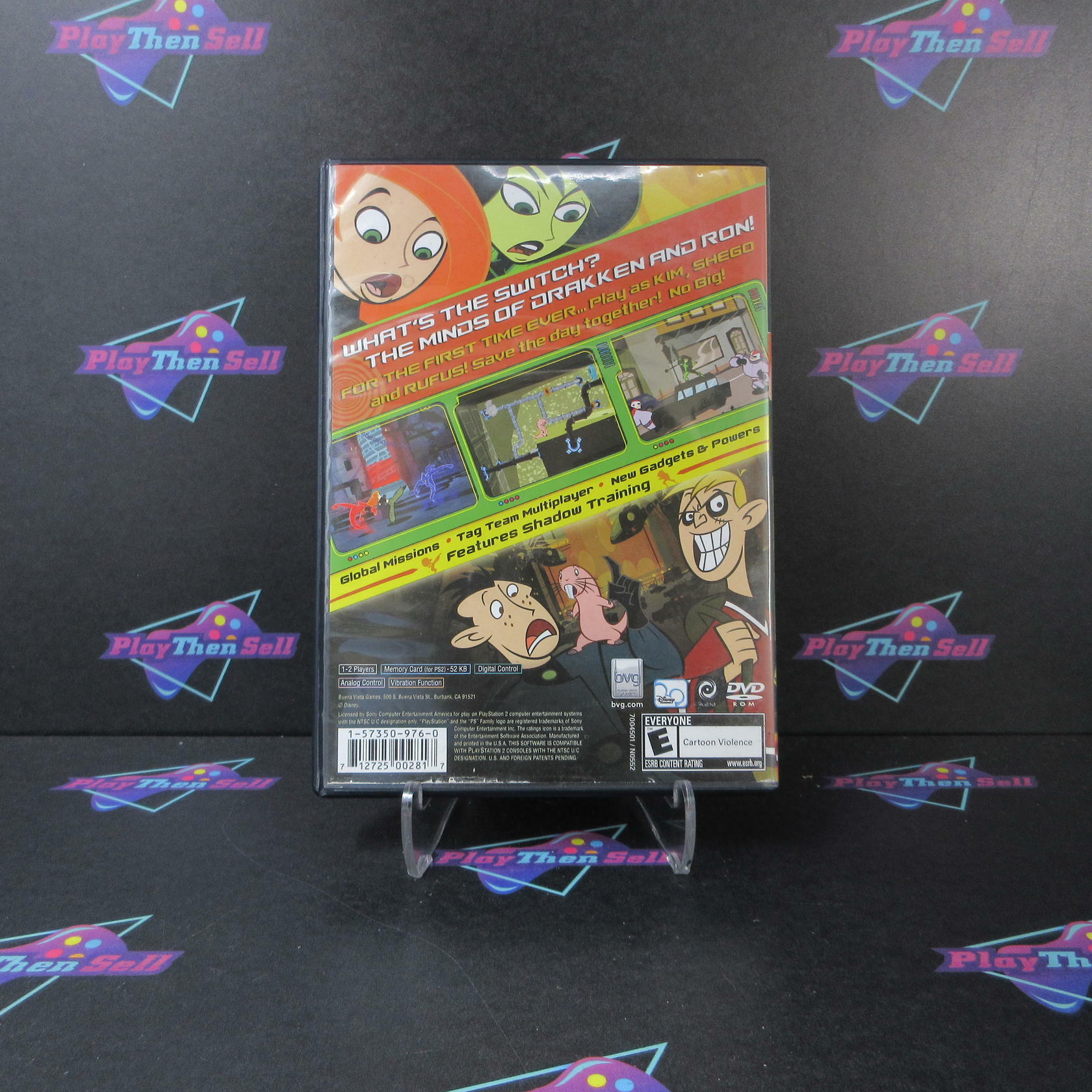 Disney's Kim Possible What's the Switch PS2 PlayStation 2 AD Complete CIB - Very Good